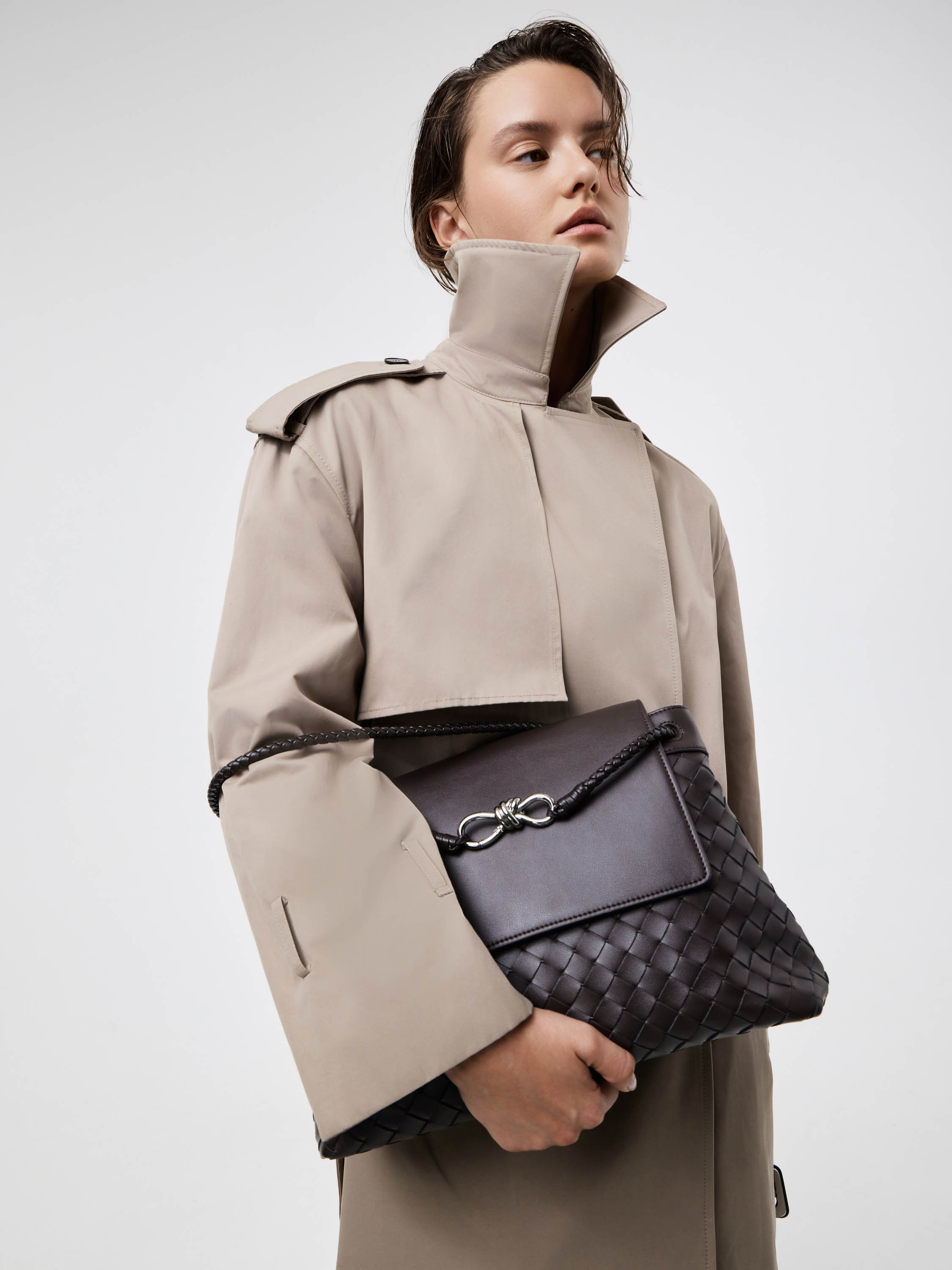 Сумка с плетением из кожи Сумка с плетением из кожи