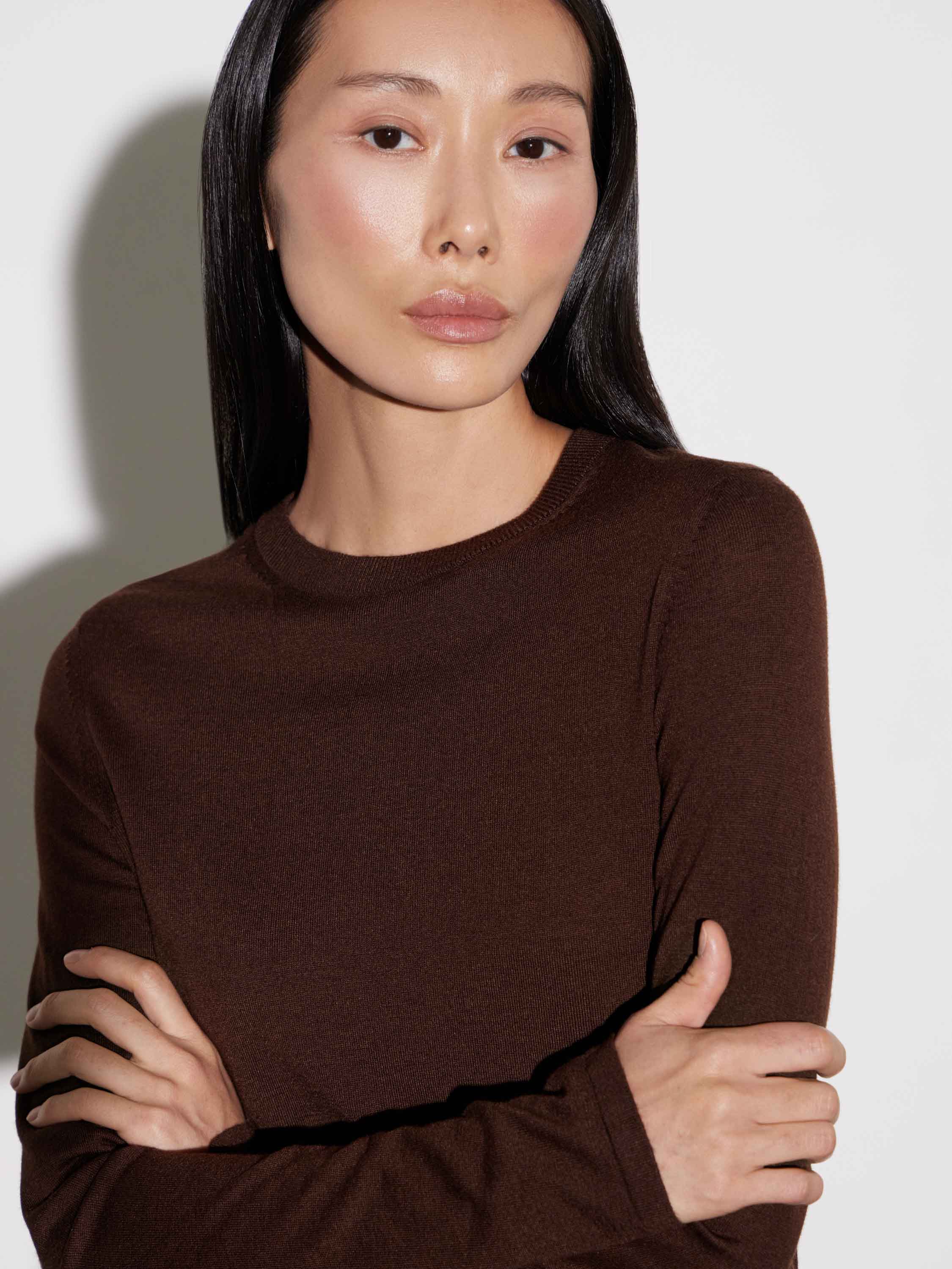 Лонгслив из смесовой пряжи мериноса Лонгслив из смесовой пряжи мериноса