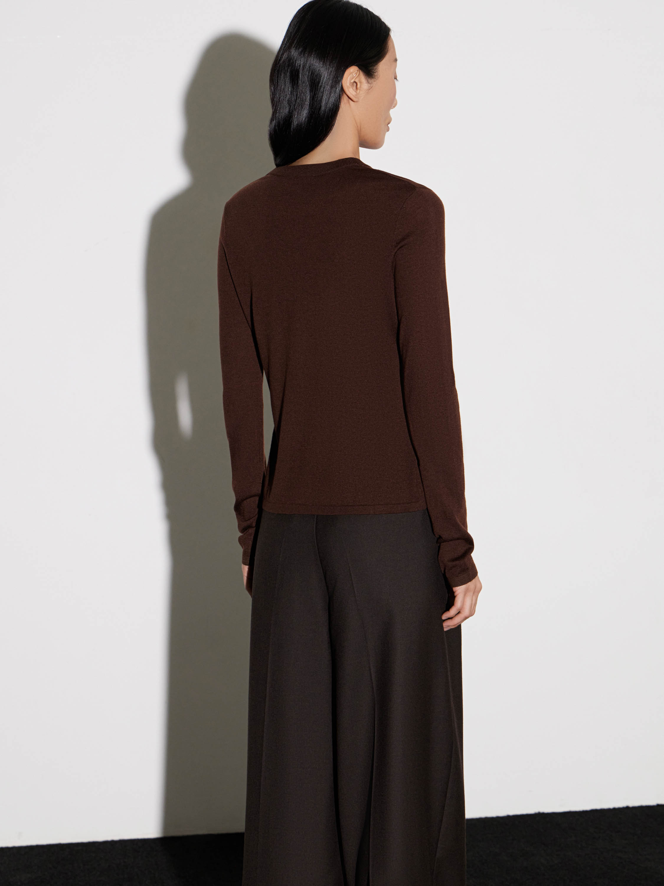 Лонгслив из смесовой пряжи мериноса Лонгслив из смесовой пряжи мериноса