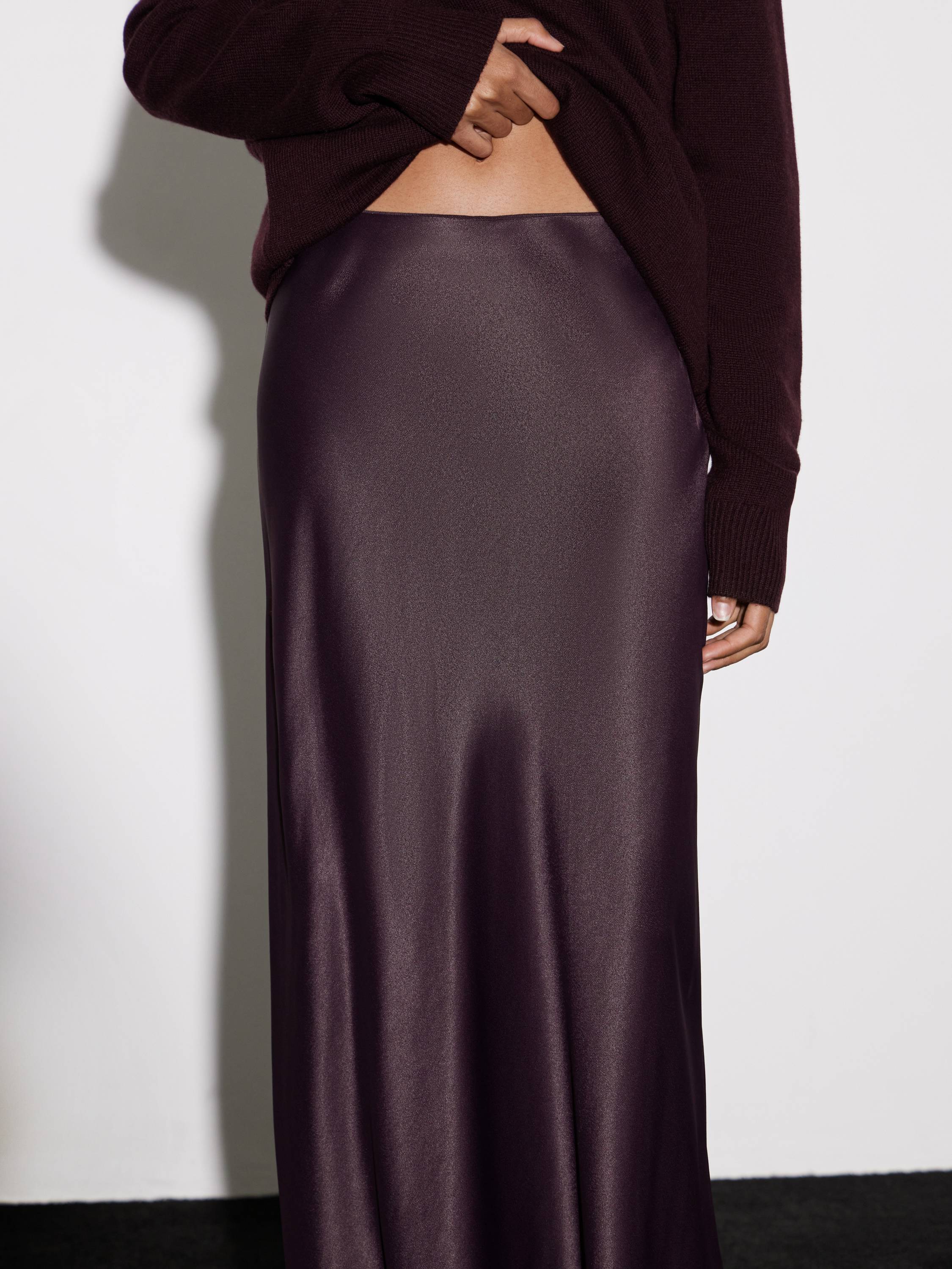 Юбка макси из 100% района Юбка макси из 100% района