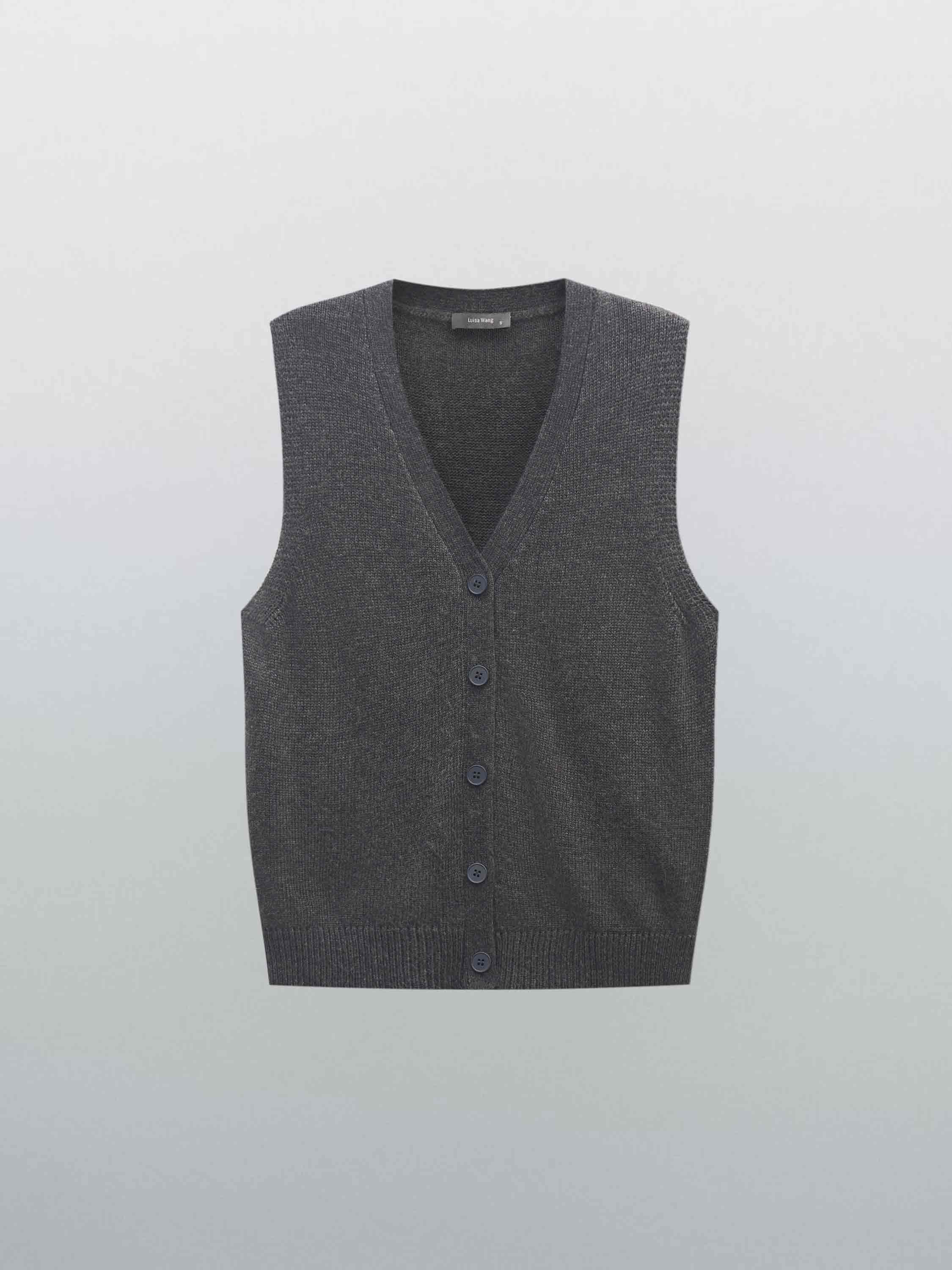 Жилет трикотажный с v-вырезом Жилет трикотажный с v-вырезом