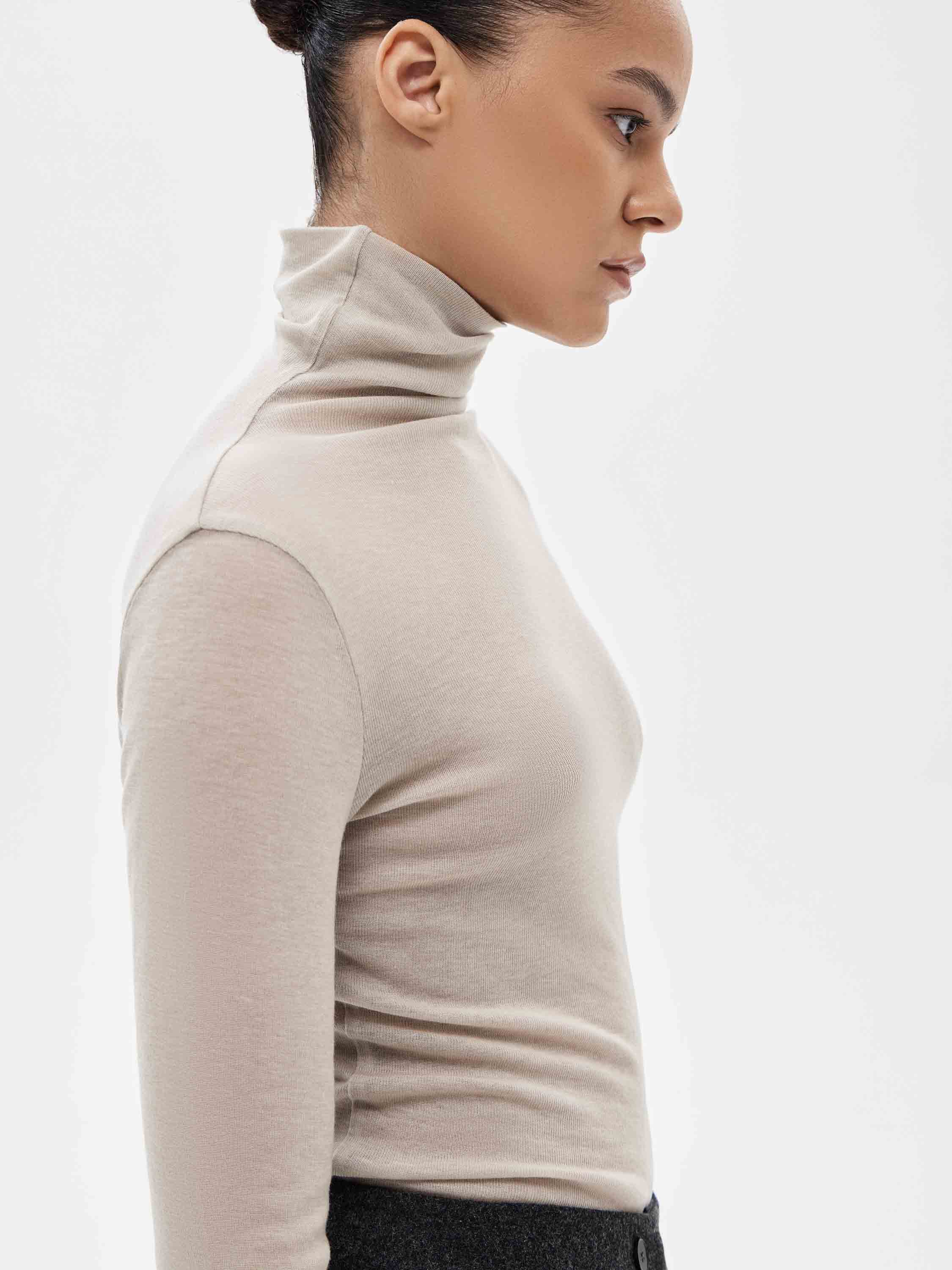 Водолазка из лиоцелла и шерсти Водолазка из лиоцелла и шерсти