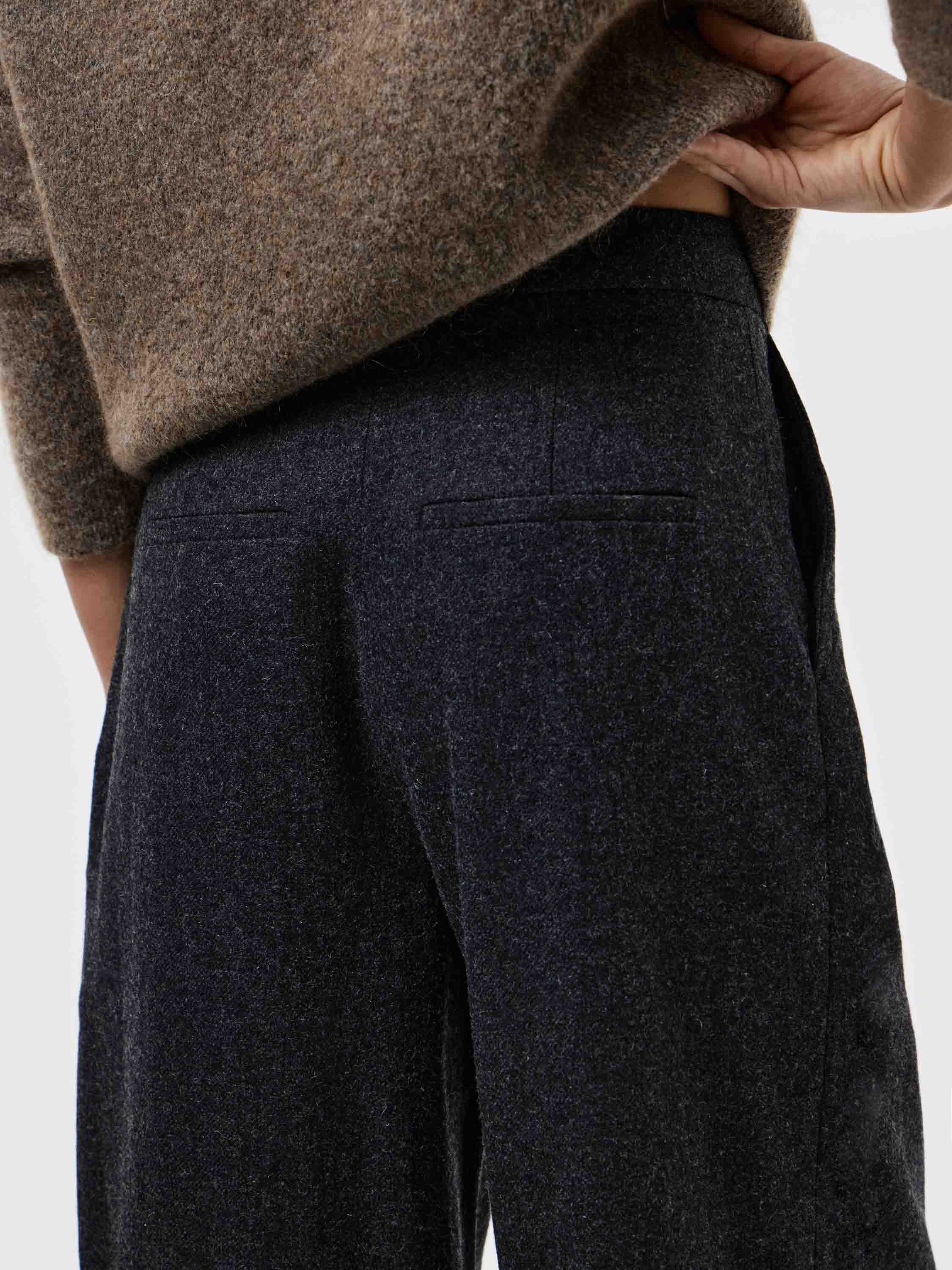 Брюки-палаццо из шерсти Брюки-палаццо из шерсти