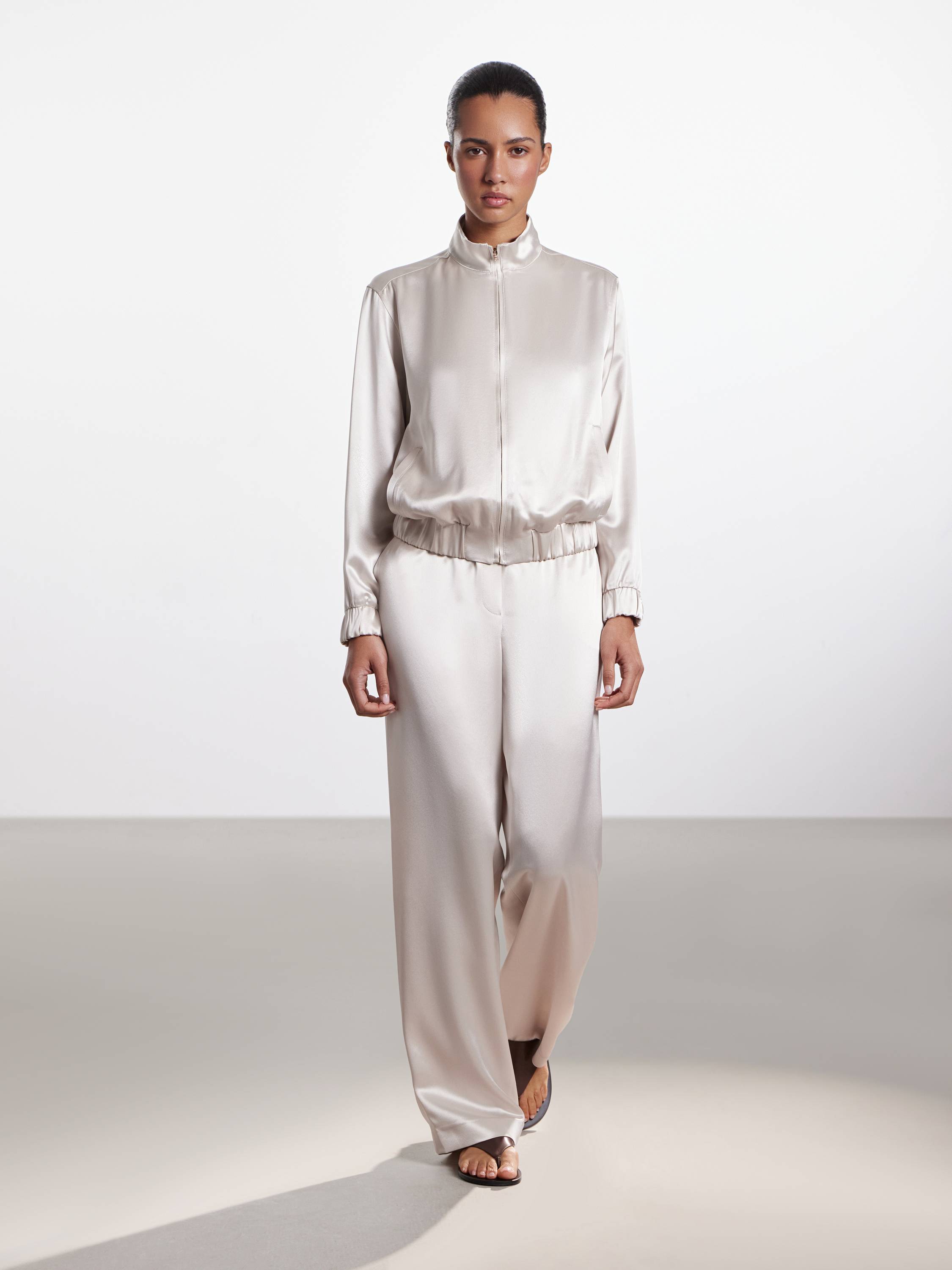 Брюки прямые из ацетата Брюки прямые из ацетата