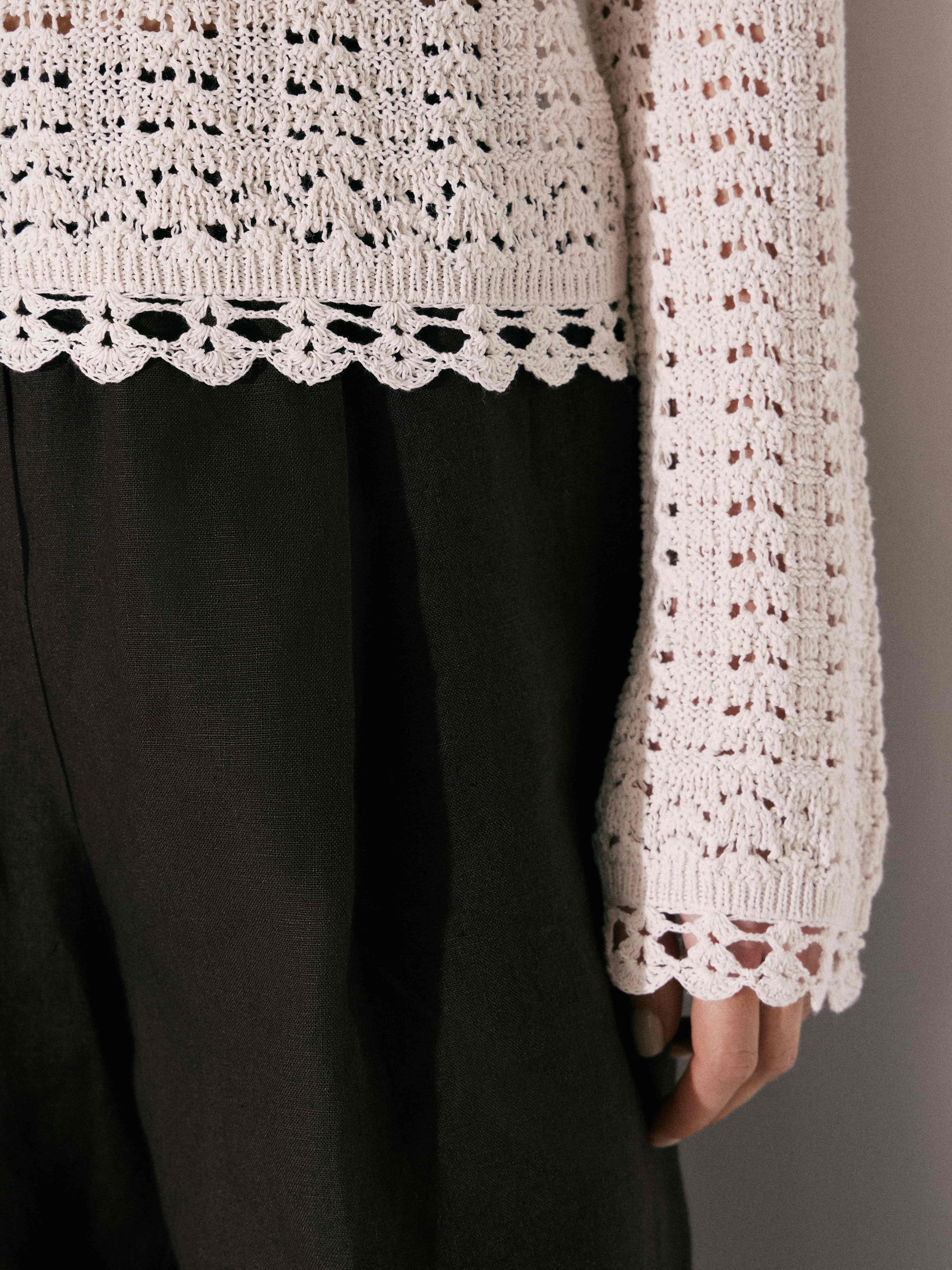 Джемпер крупной вязки Джемпер крупной вязки