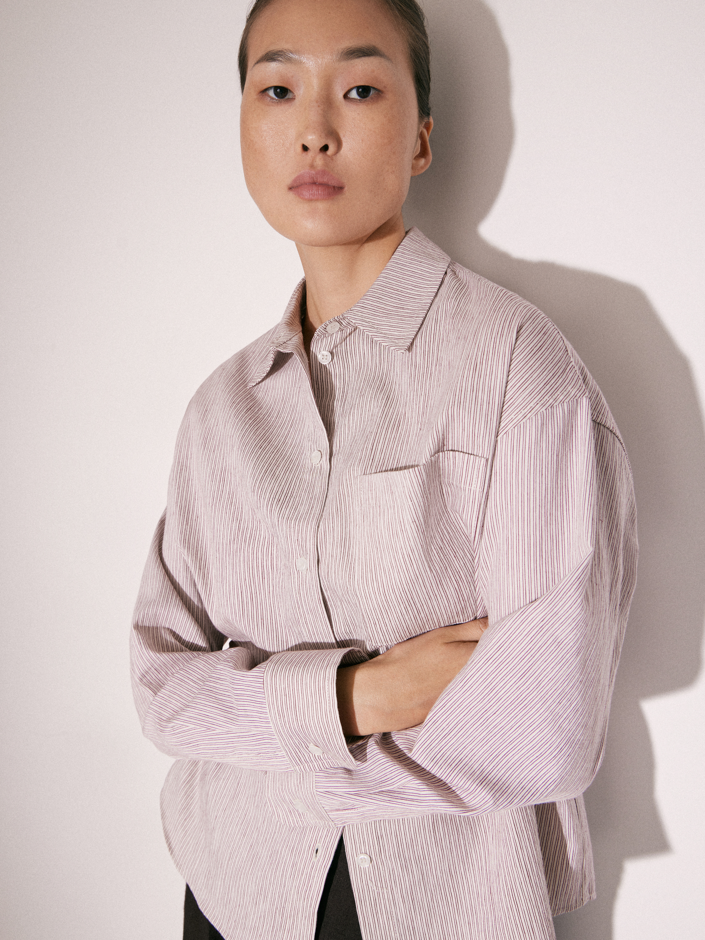 Рубашка из хлопка и льна Рубашка из хлопка и льна