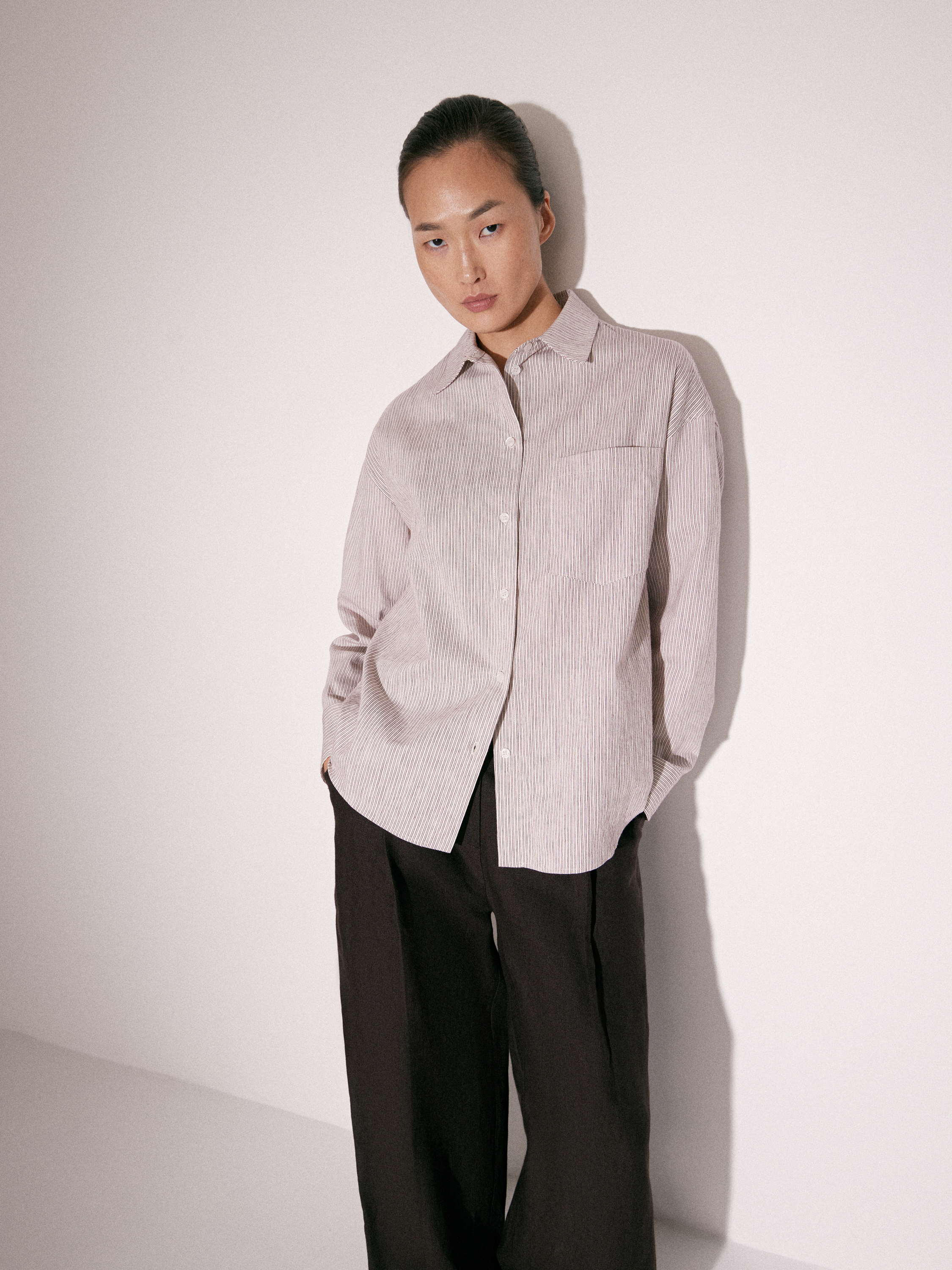 Рубашка из хлопка и льна Рубашка из хлопка и льна