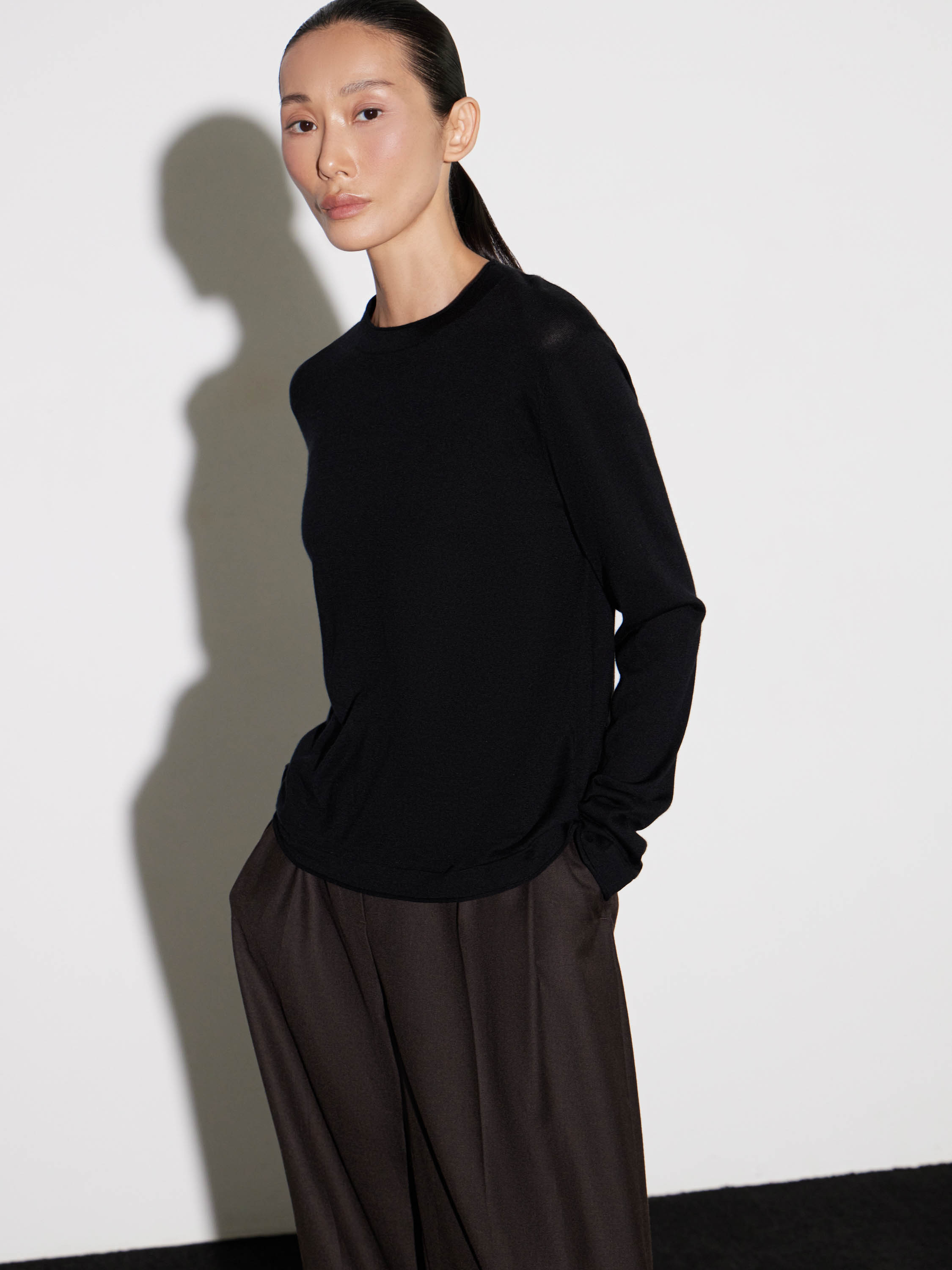 Джемпер из шелка и шерсти Джемпер из шелка и шерсти