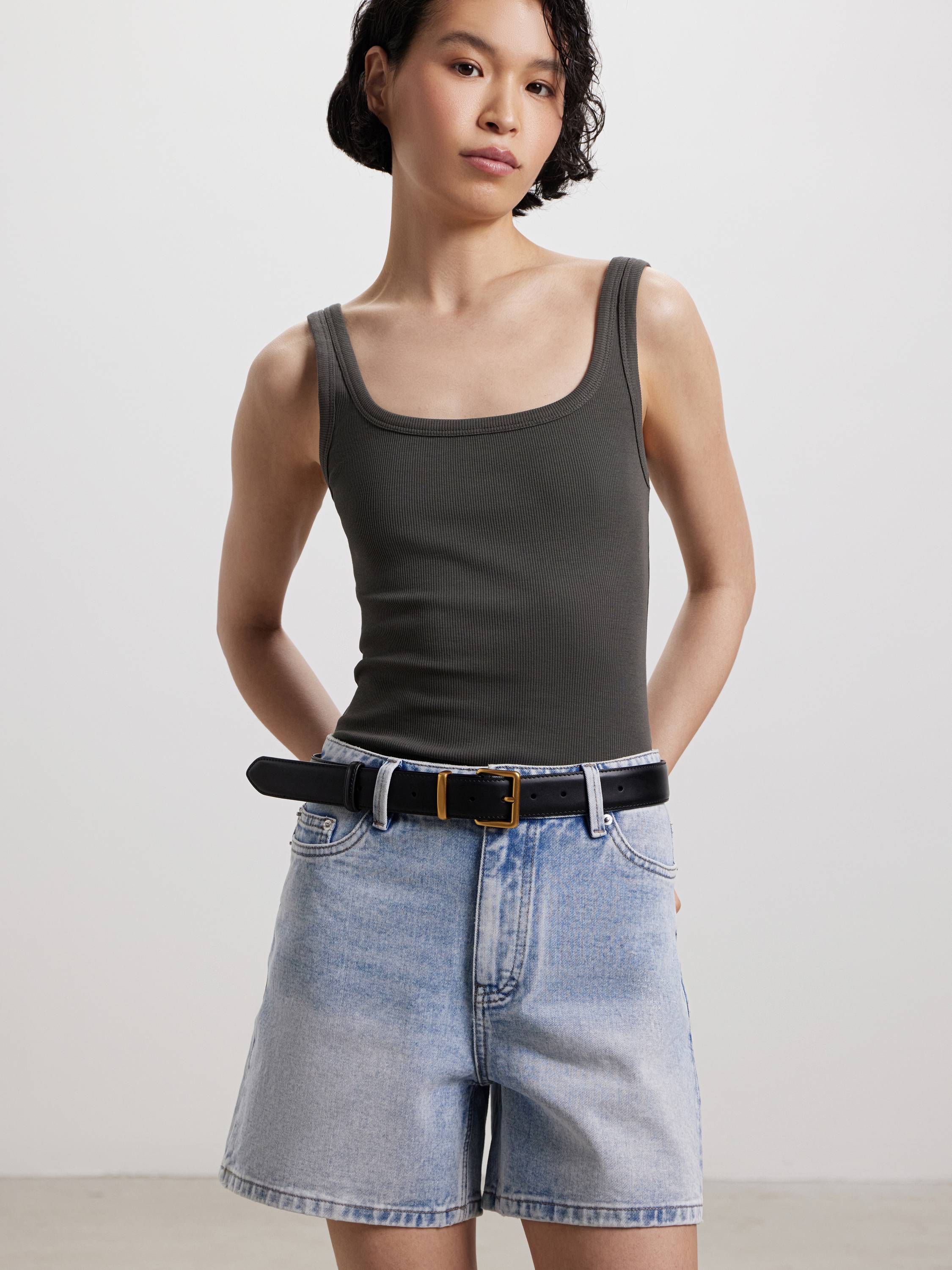 Топ базовый из хлопка Топ базовый из хлопка