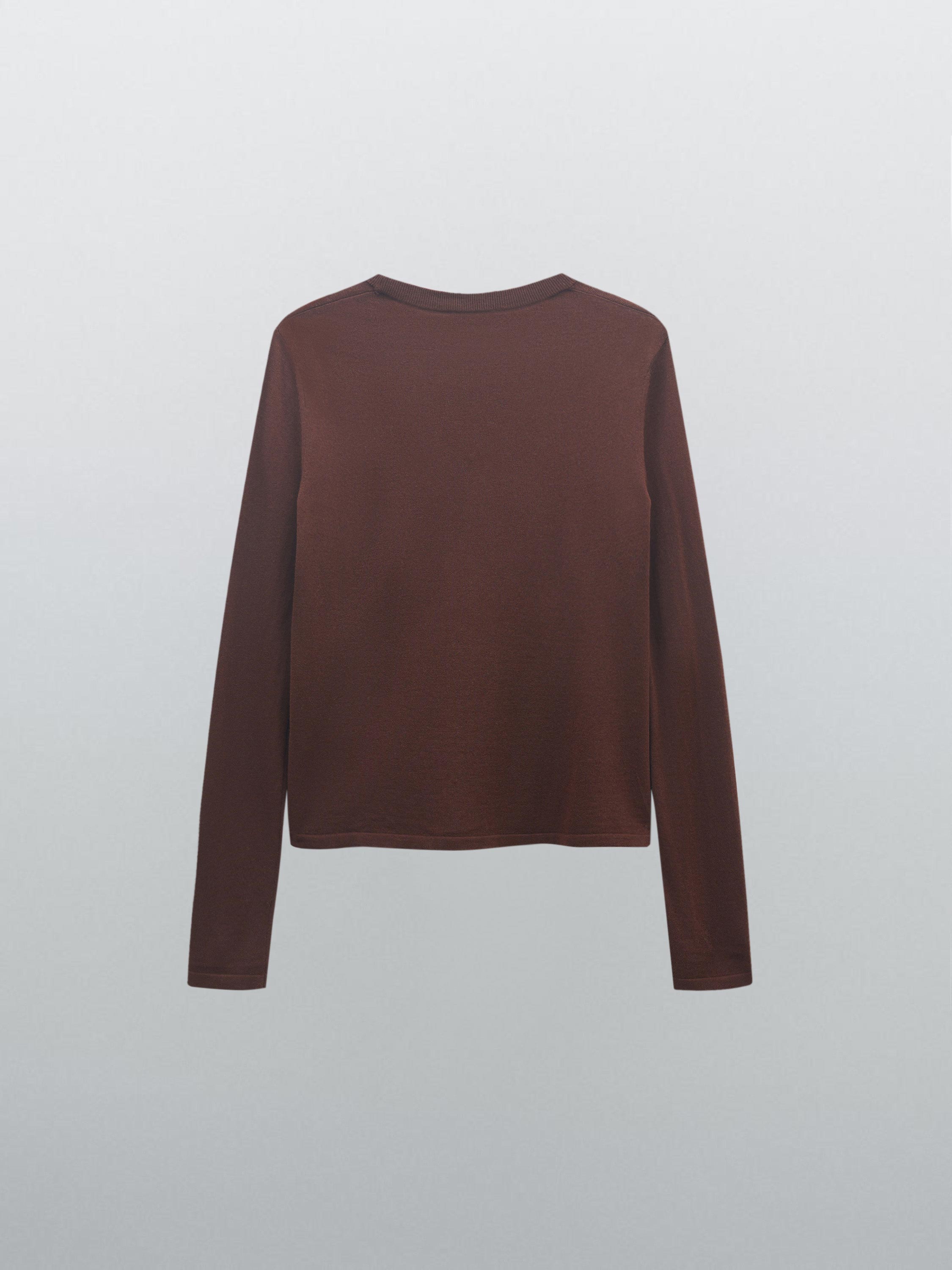 Лонгслив из смесовой пряжи мериноса Лонгслив из смесовой пряжи мериноса