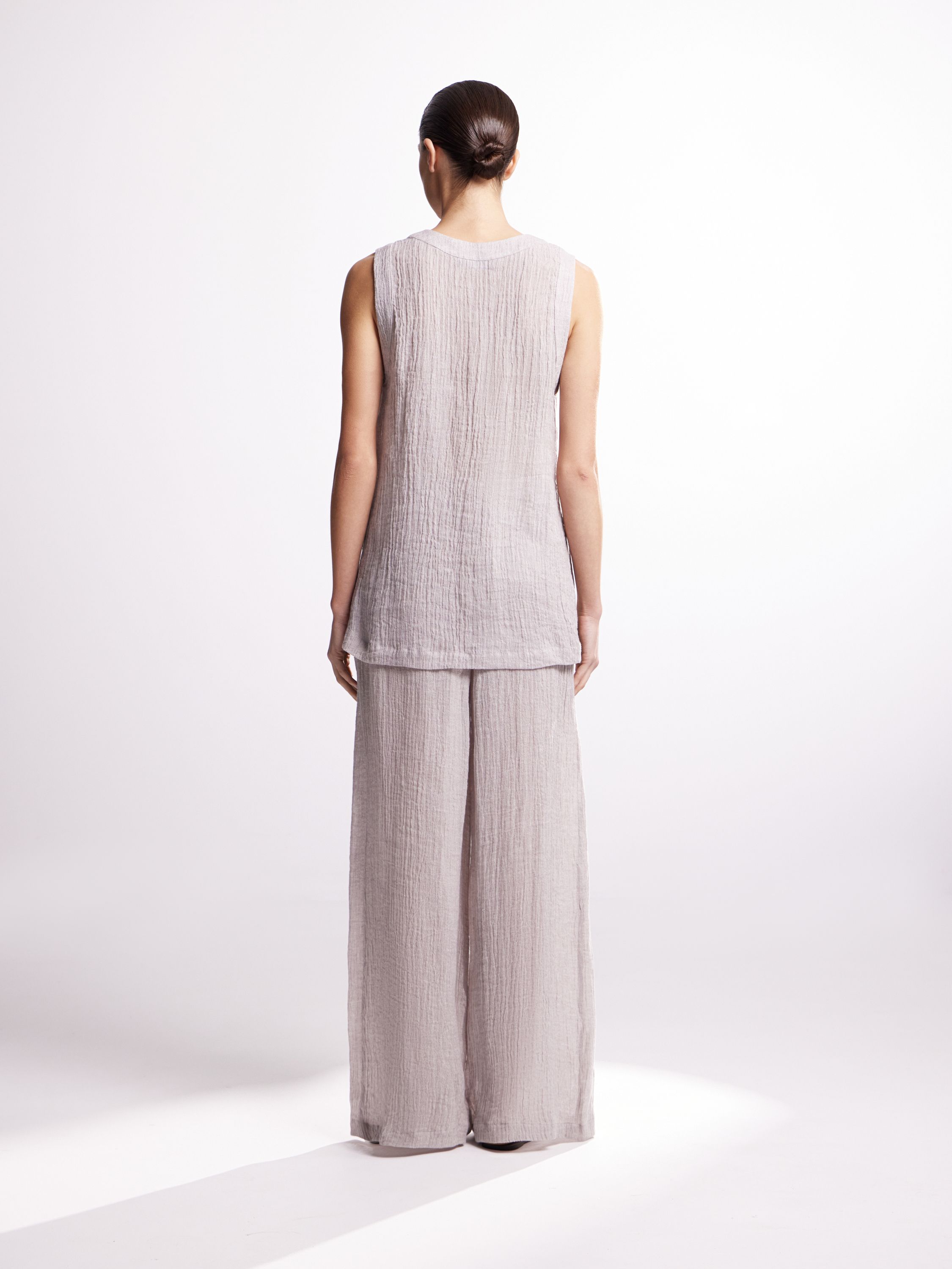 Брюки из жатого льна Брюки из жатого льна