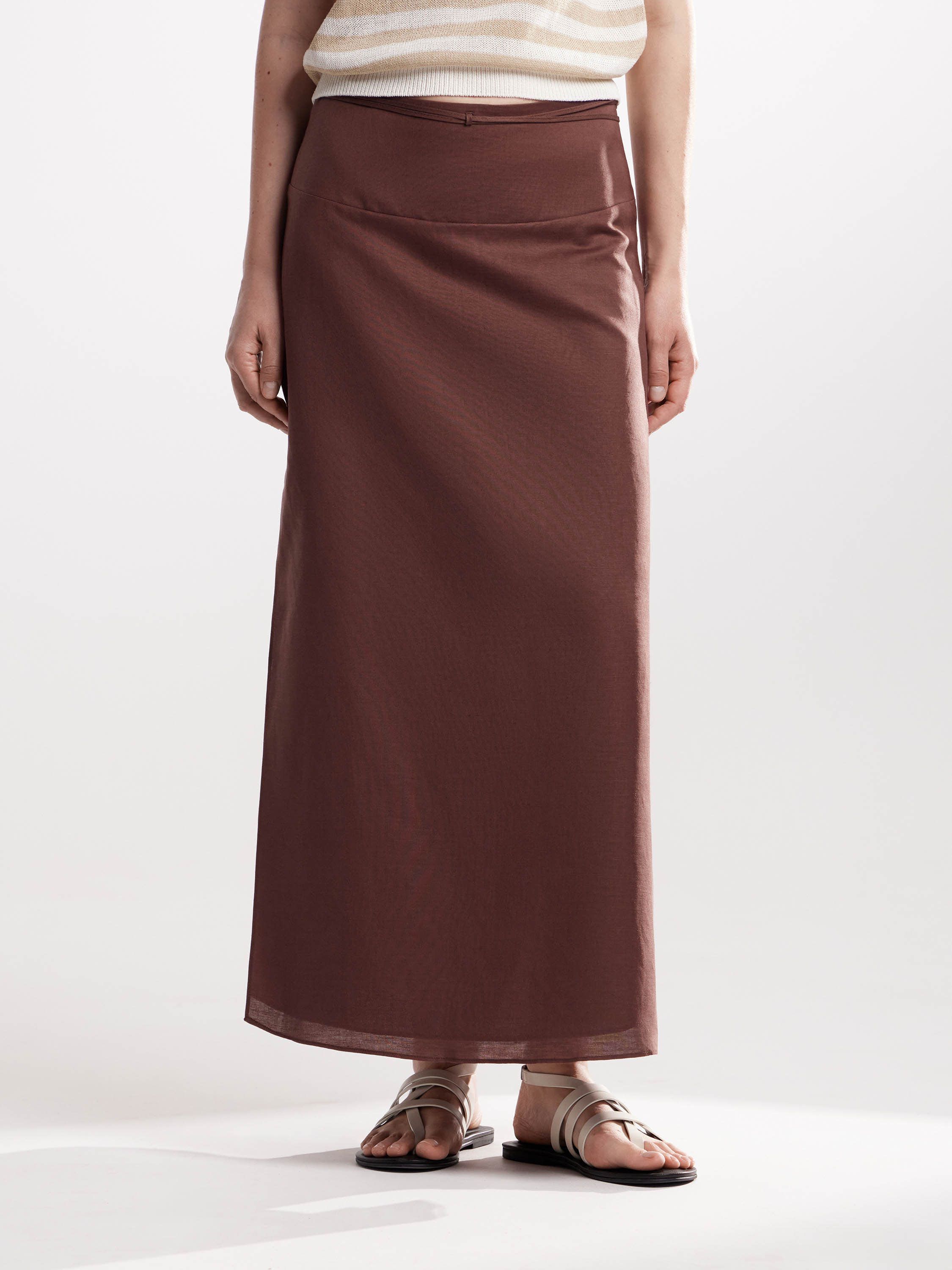 Юбка макси с разрезами по бокам Юбка макси с разрезами по бокам