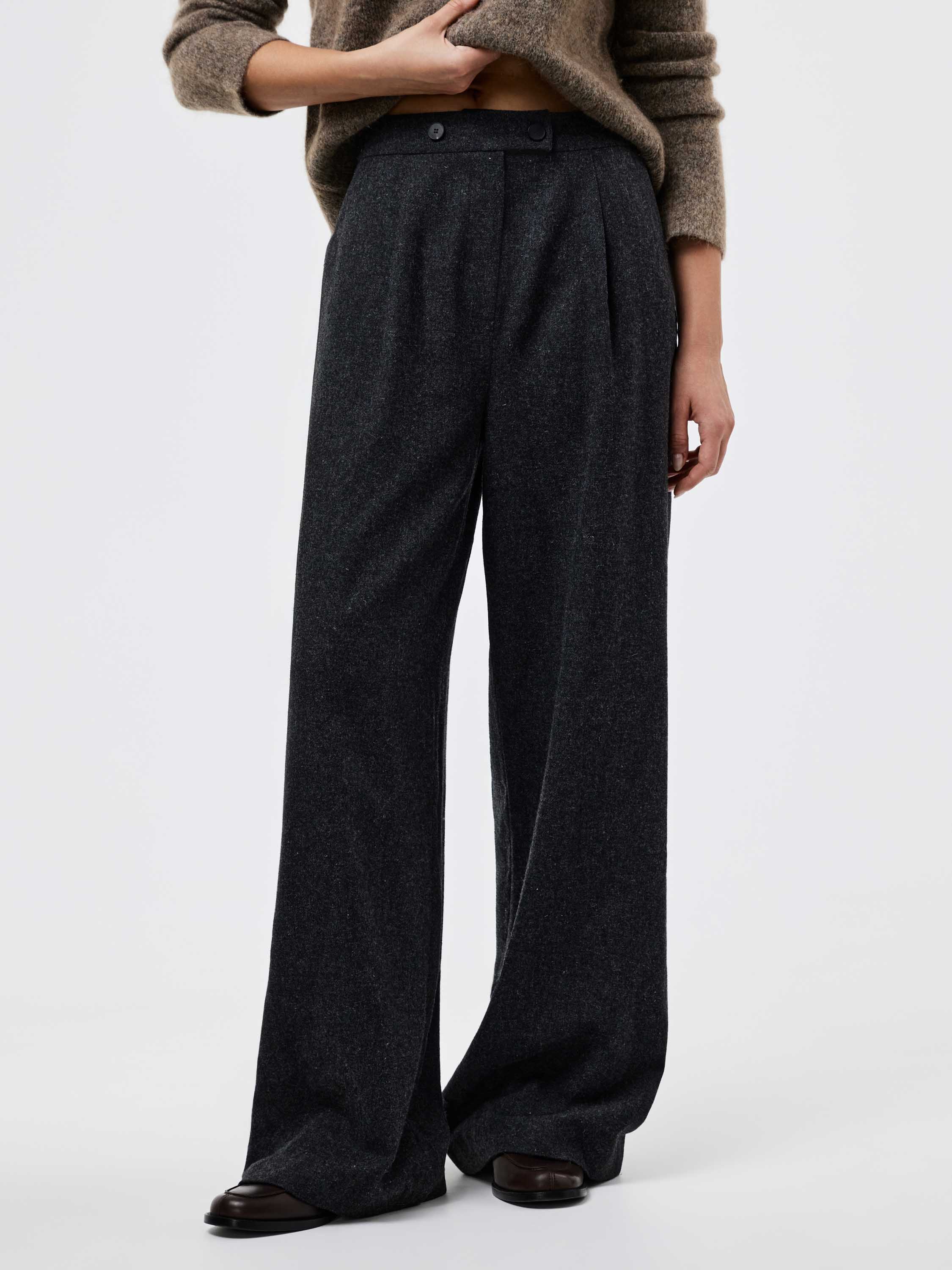 Брюки-палаццо из шерсти Брюки-палаццо из шерсти
