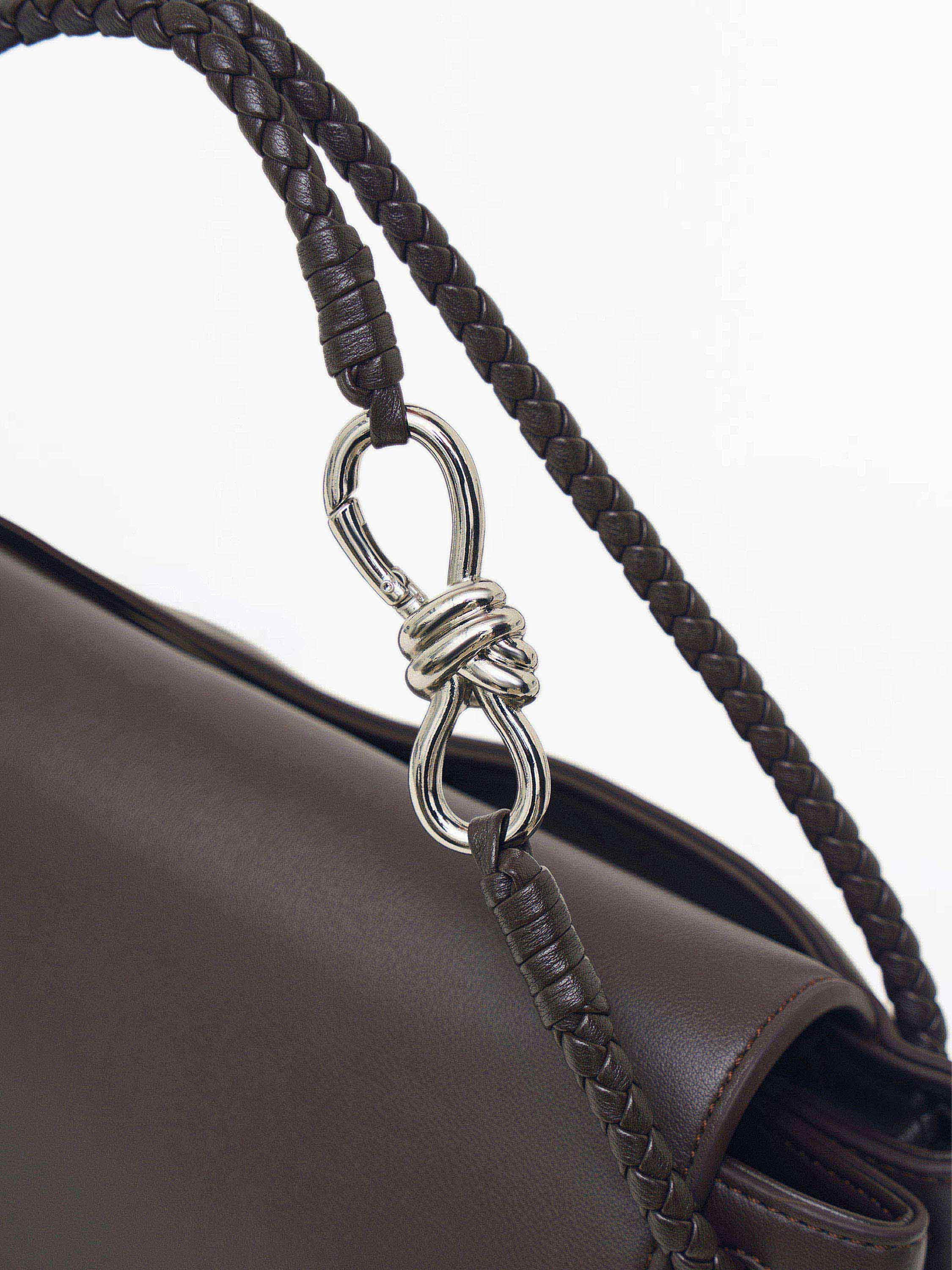 Сумка с плетением из кожи Сумка с плетением из кожи