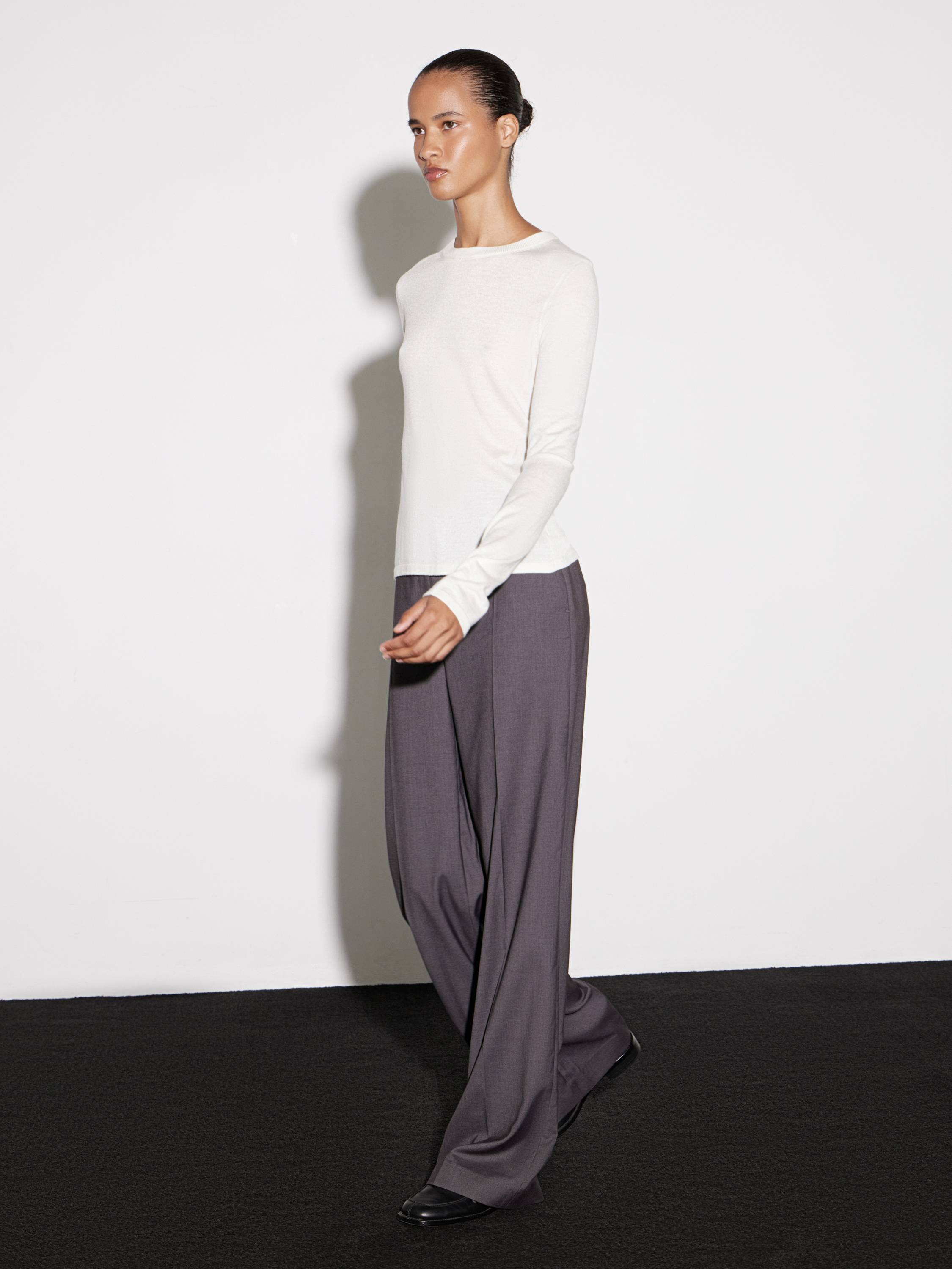 Лонгслив из смесовой пряжи мериноса Лонгслив из смесовой пряжи мериноса