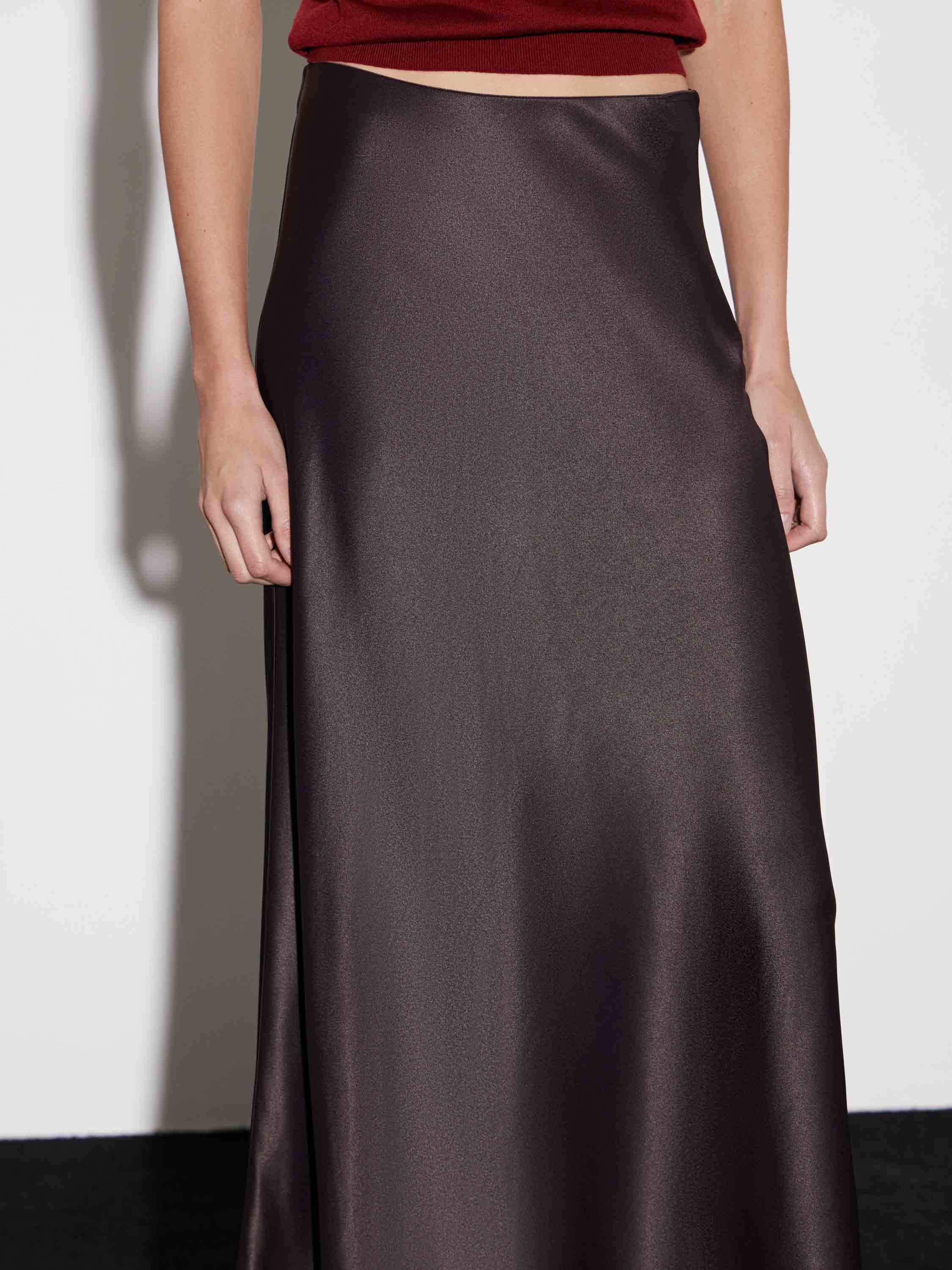 Юбка макси из 100% района Юбка макси из 100% района