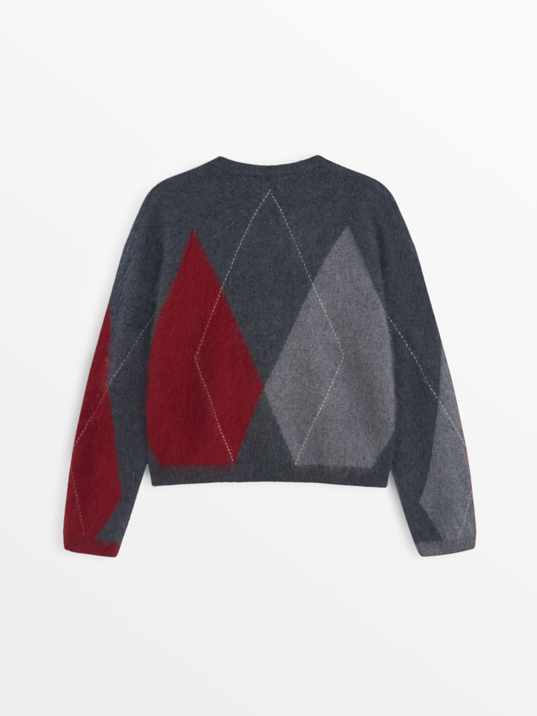 Свитер из шерсти с узором аргайл Свитер из шерсти с узором аргайл