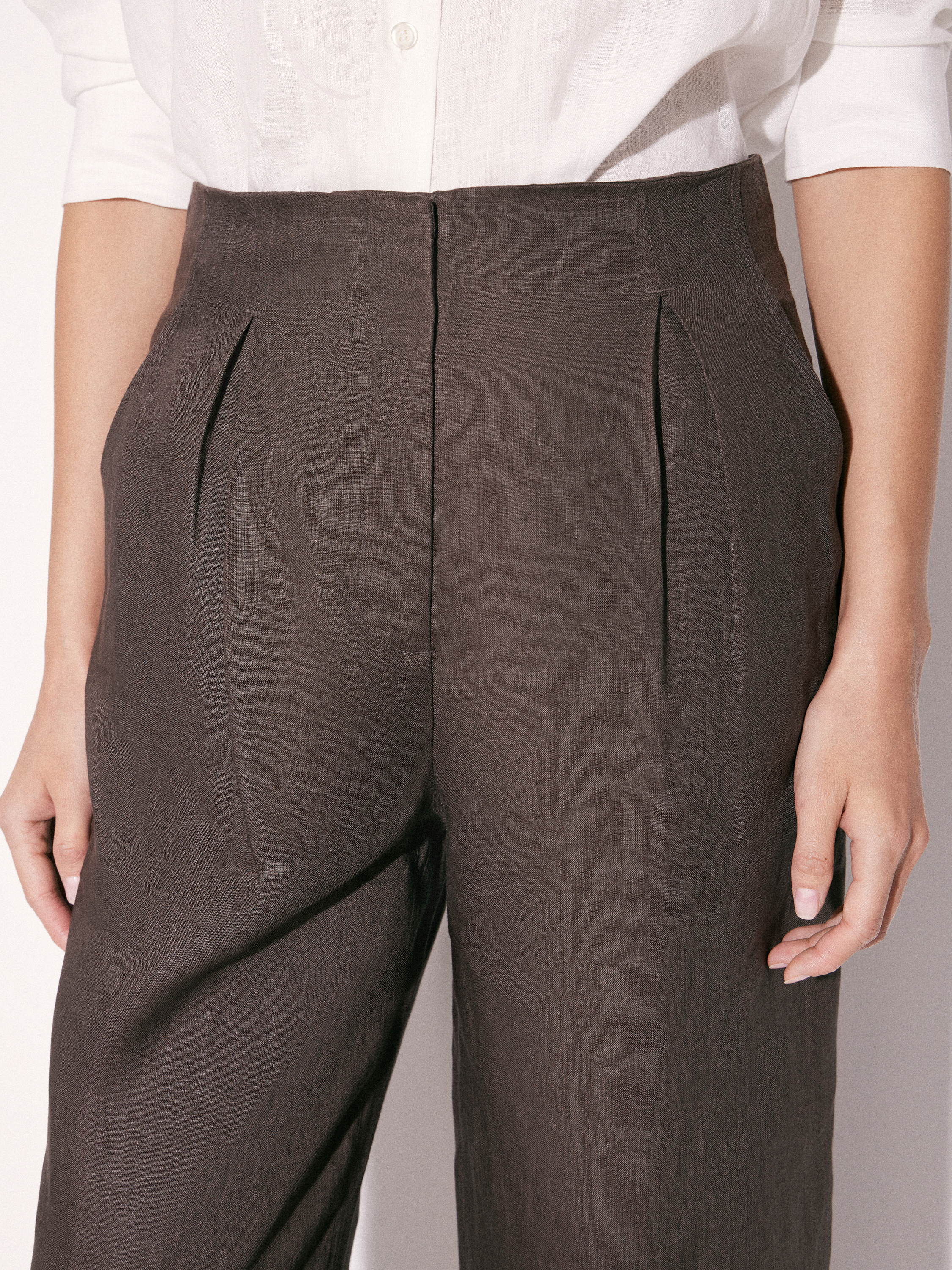 Брюки из льна Брюки из льна