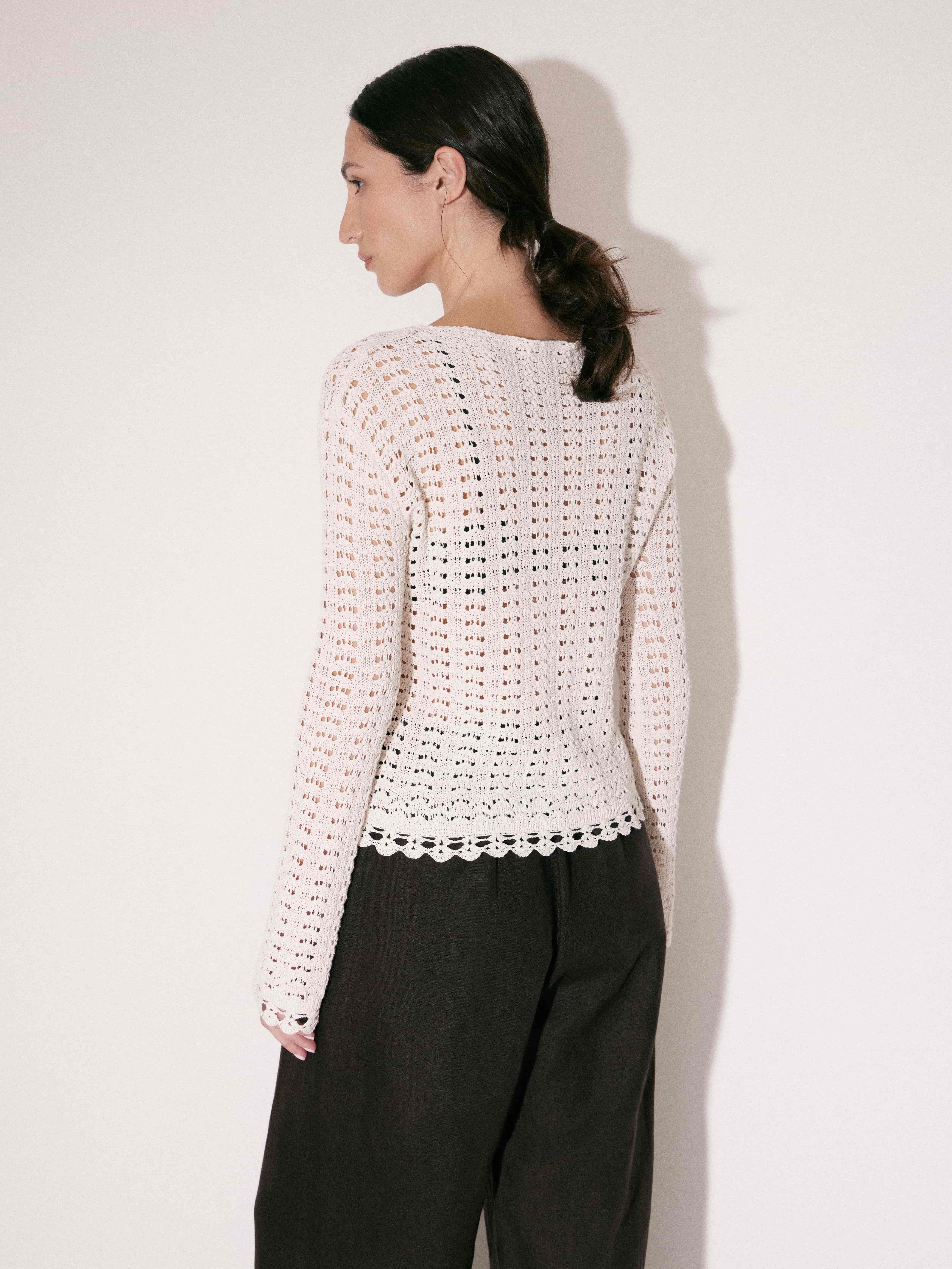 Джемпер крупной вязки Джемпер крупной вязки