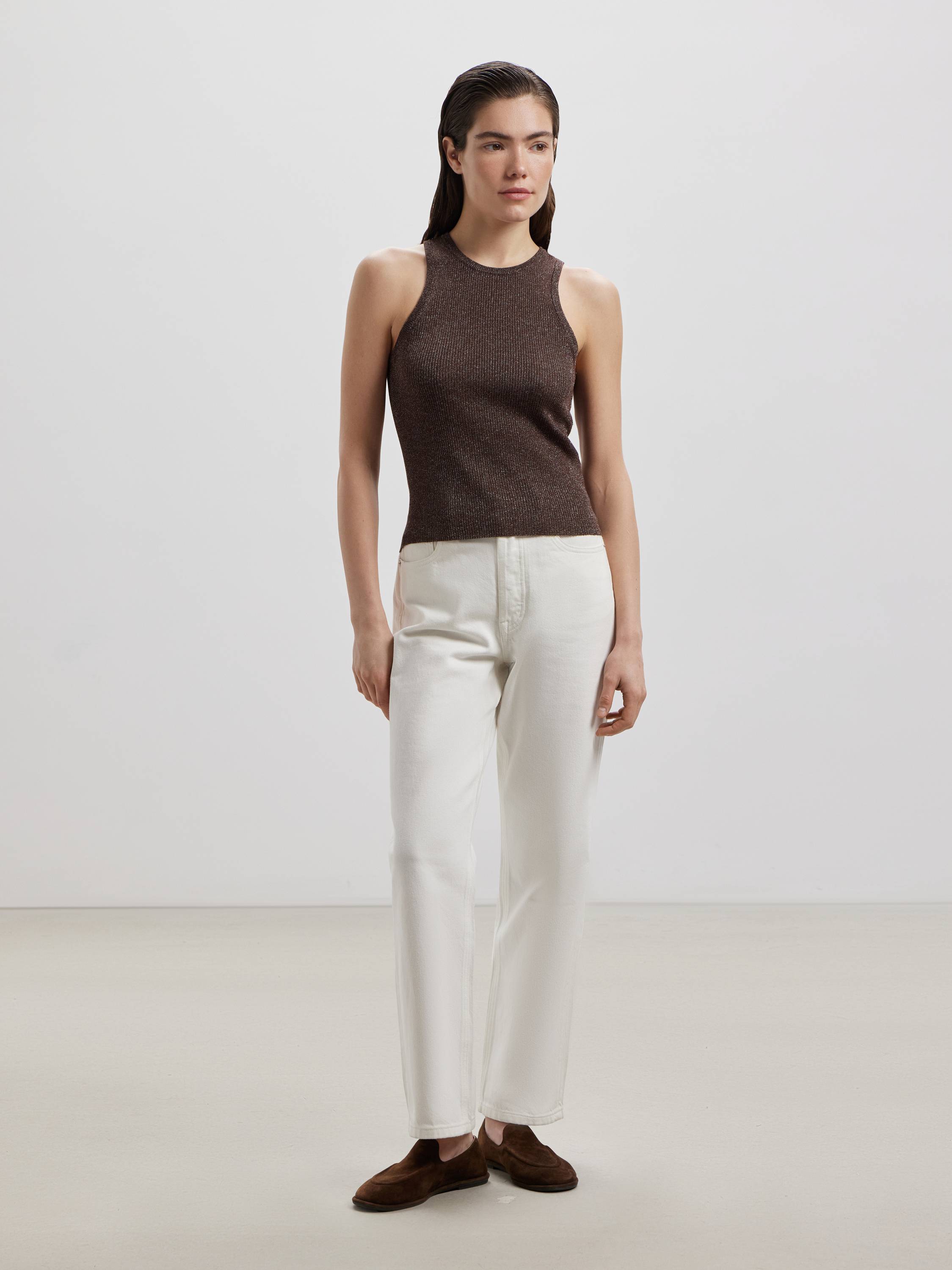 Топ-халтер из тенселя Топ-халтер из тенселя