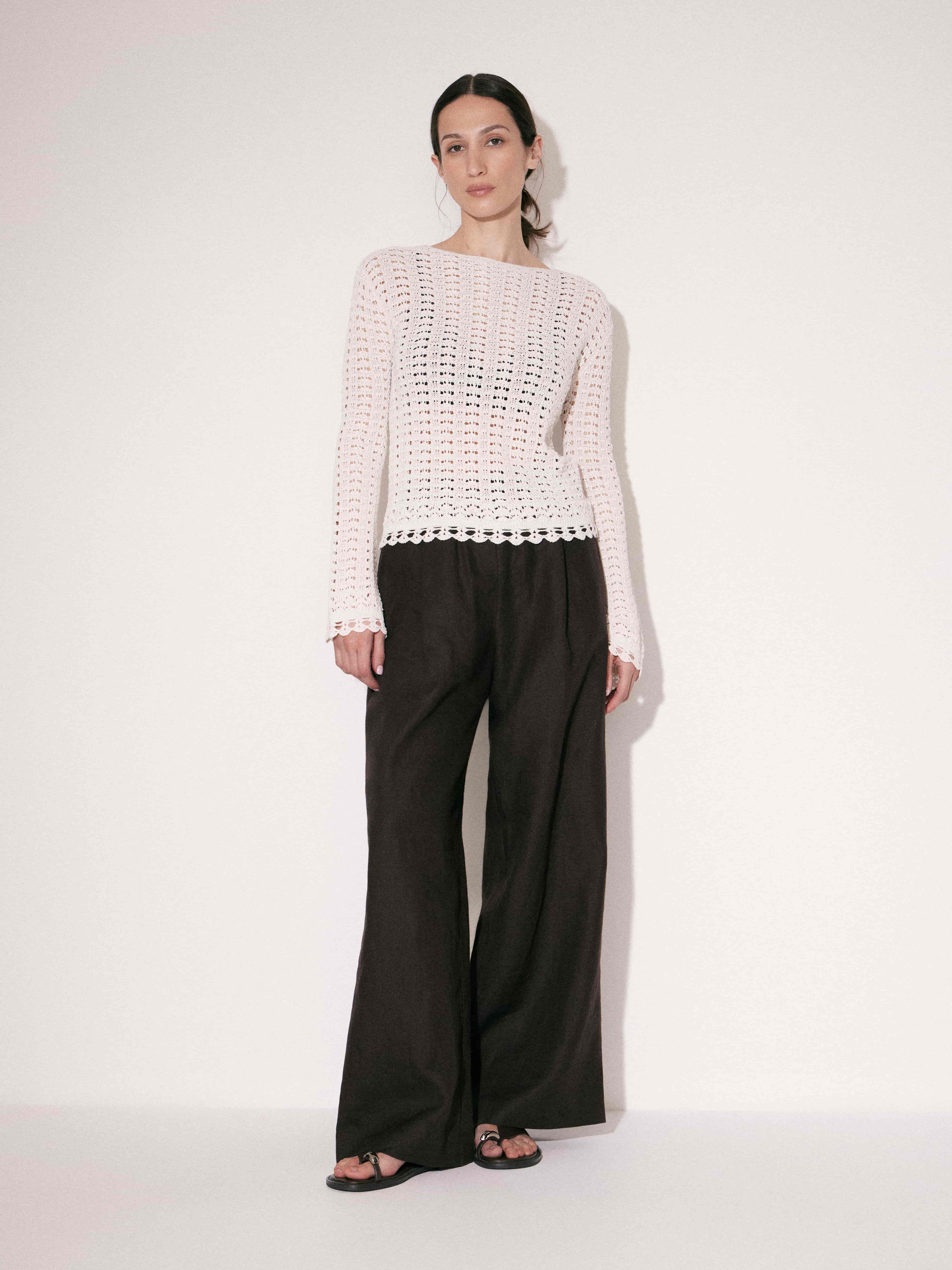 Джемпер крупной вязки Джемпер крупной вязки