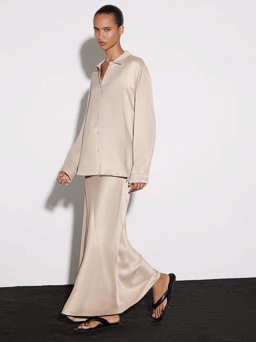 LWWN-105004 Рубашка (бежевый, XS)