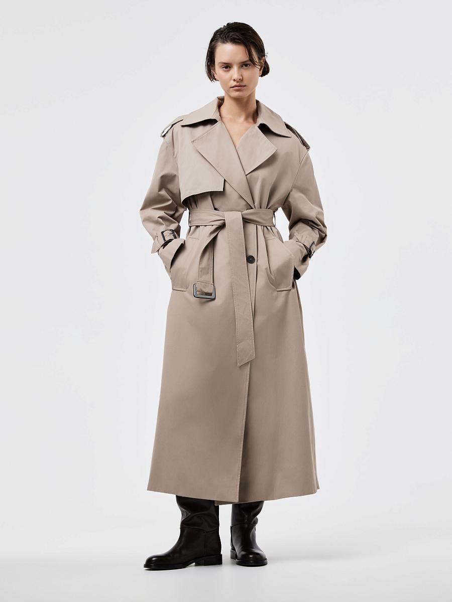 LWWN-365004 Тренч (бежевый, XS)
