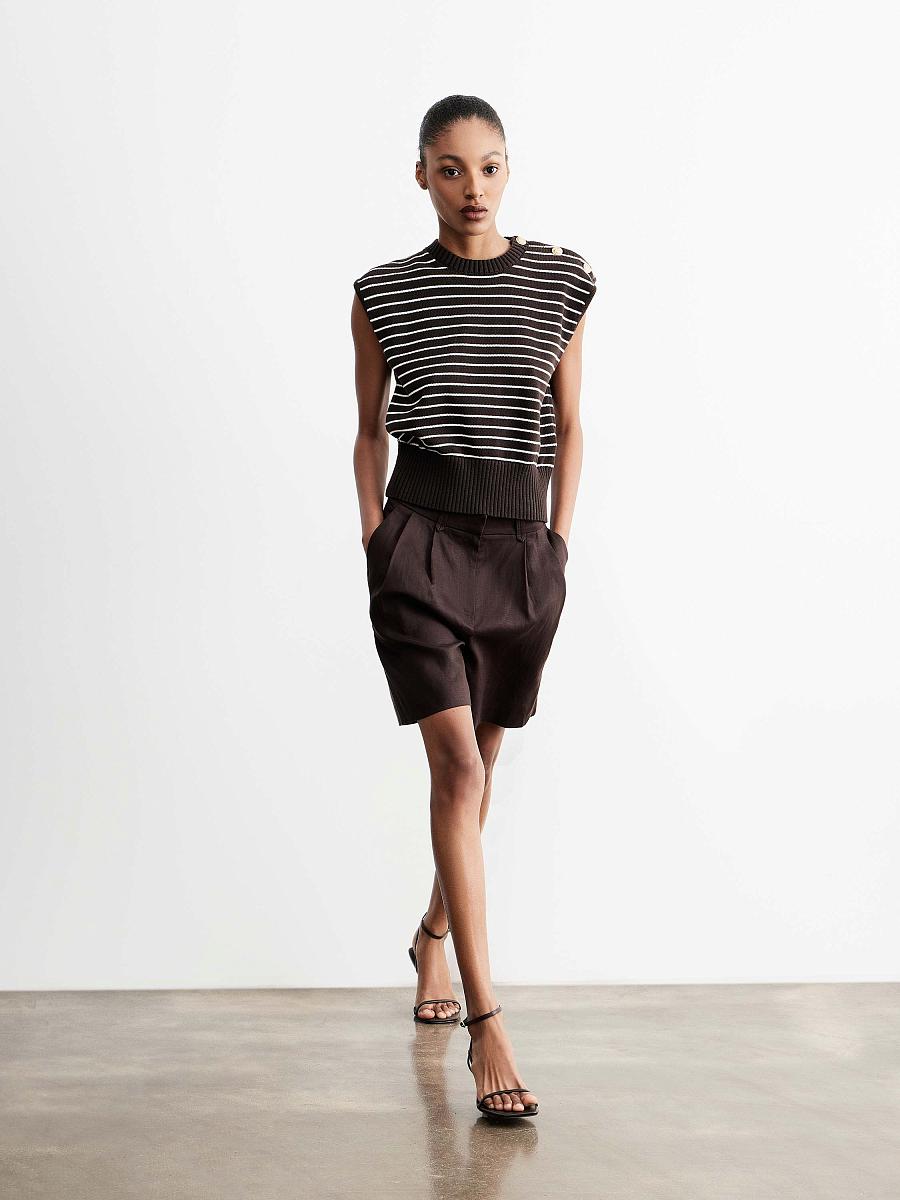 LWWA-076007 Топ трикотажный (темно-коричневый, S)