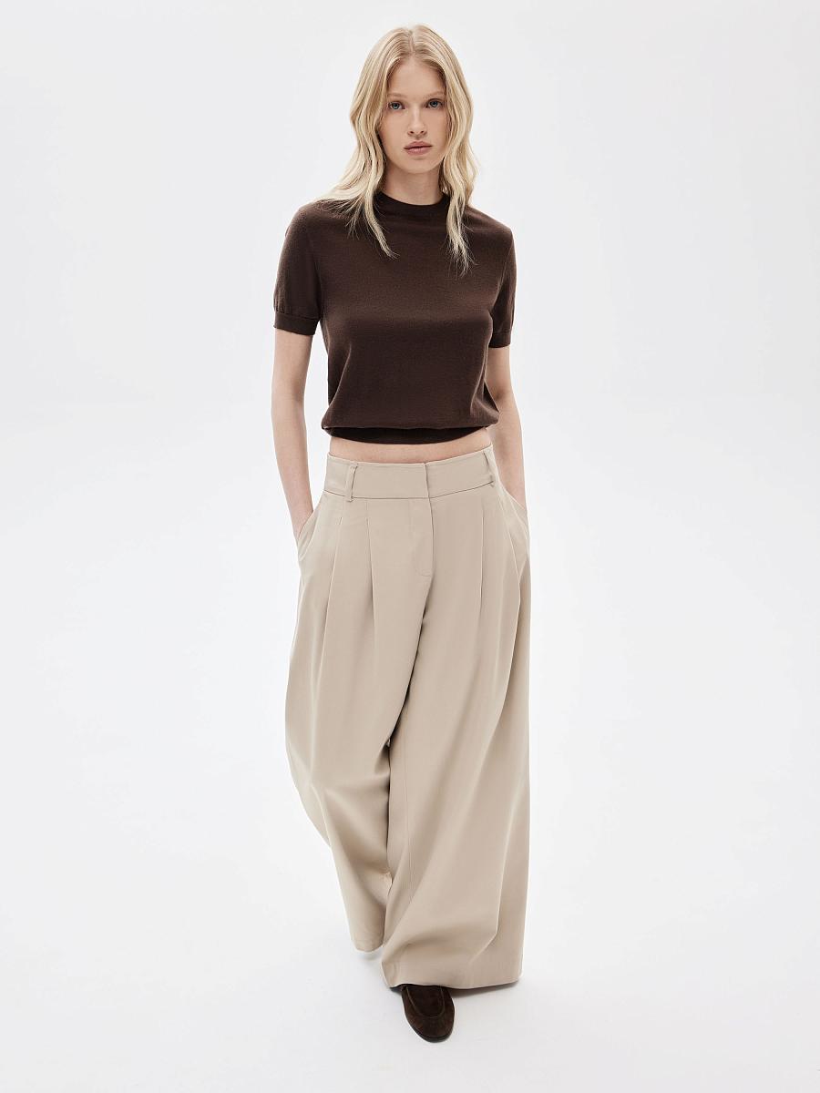 LWWA-076005 Топ трикотажный (темно-коричневый, XS)