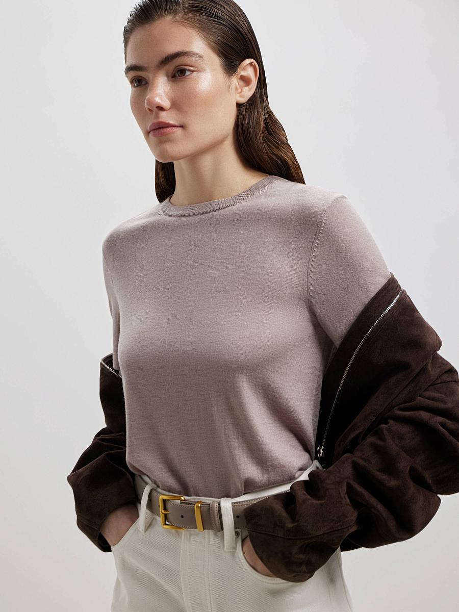 LWWL-075026 Трикотажная блузка (темно-бежевый, S)