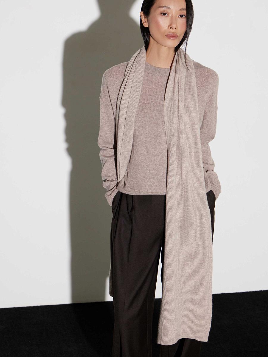 LWWN-186002 Шарф (бежевый, S)