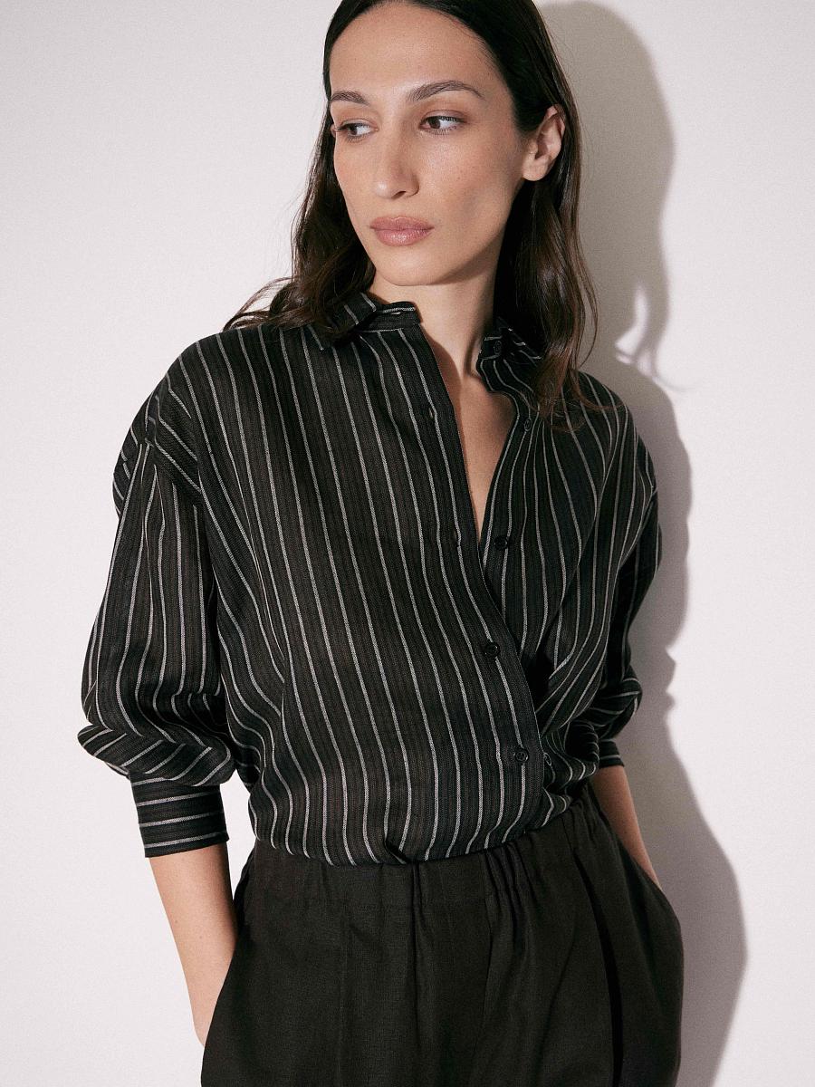 LWWA-105022 Рубашка (коричневый, XS)