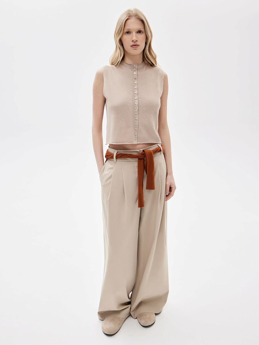 LWWA-076037 Топ трикотажный (бежевый, XS)