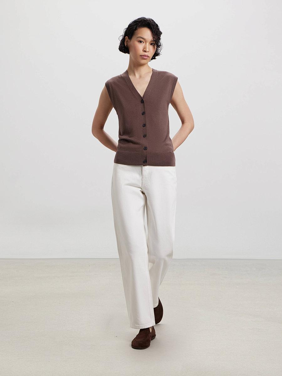 LWWL-075028 Трикотажная блузка (коричневый, S)