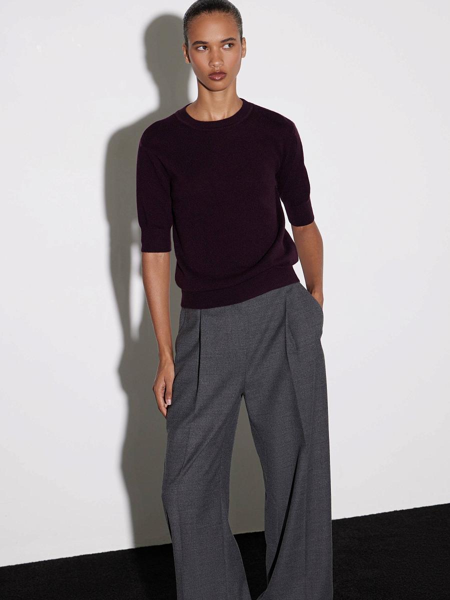 LWWN-075001 Топ трикотажный (темно-фиолетовый, S)