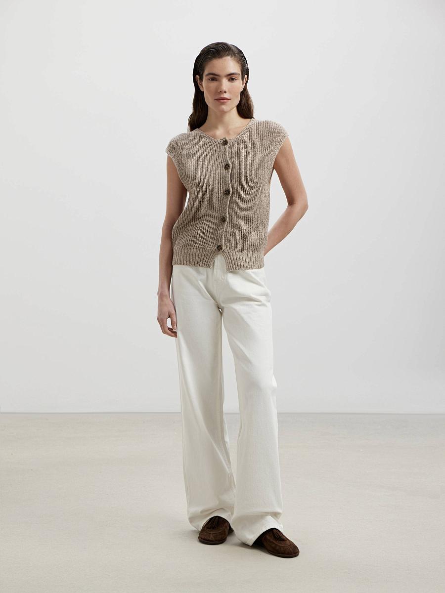 LWWL-075025 Трикотажная блузка (кофейный, S)