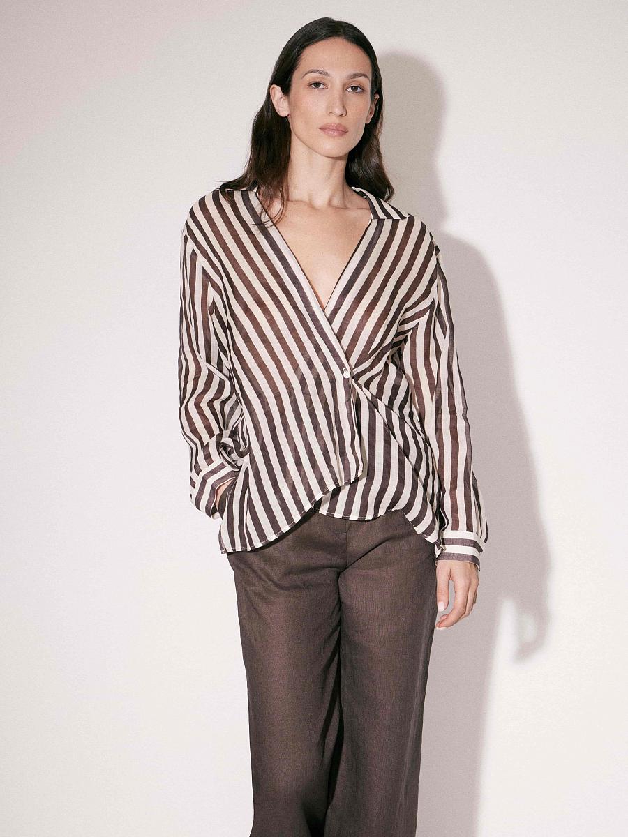 LWWA-105058 Рубашка (кремовый, XS)