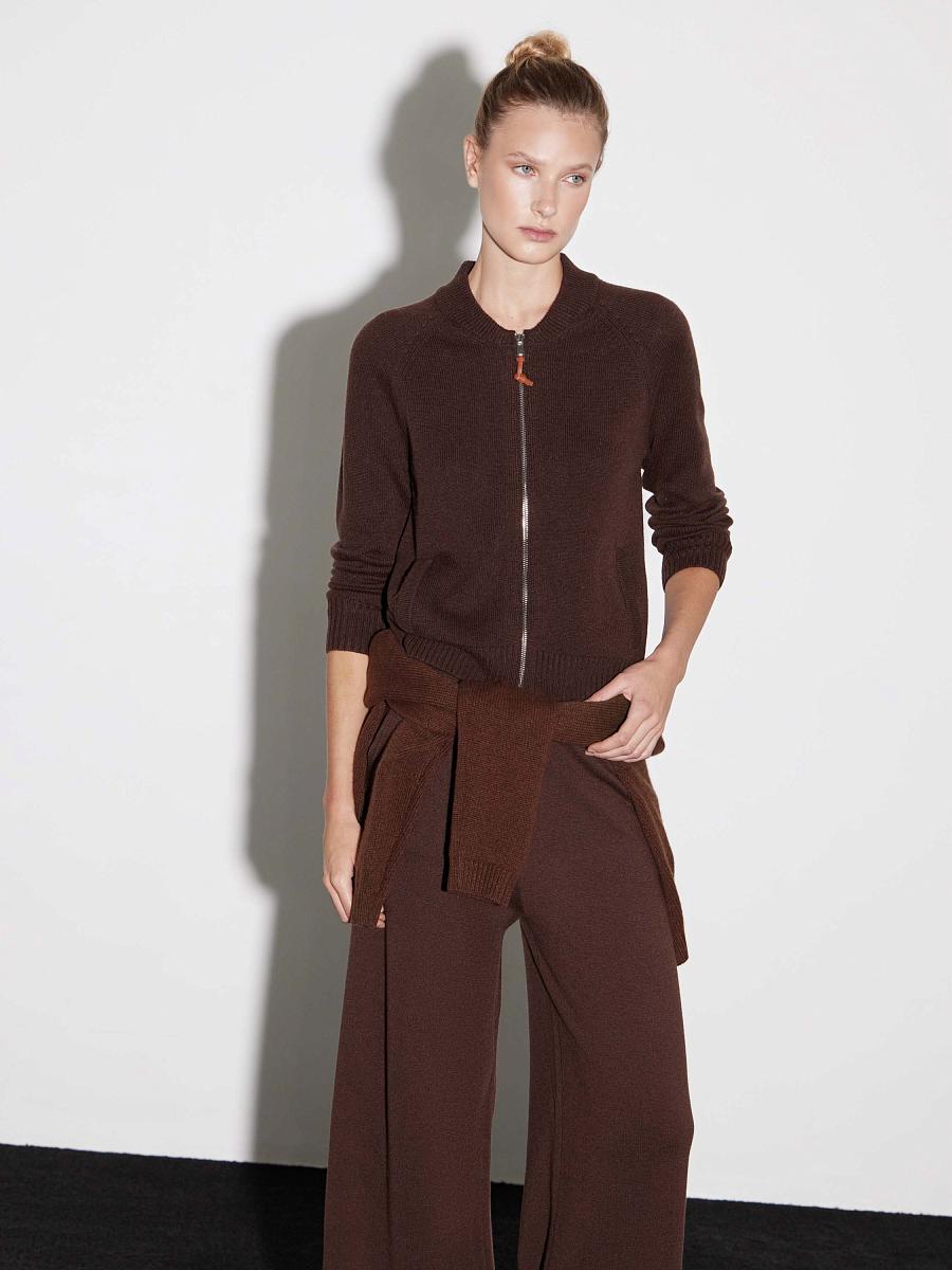 LWWN-205006 Кардиган (темно-коричневый, S)