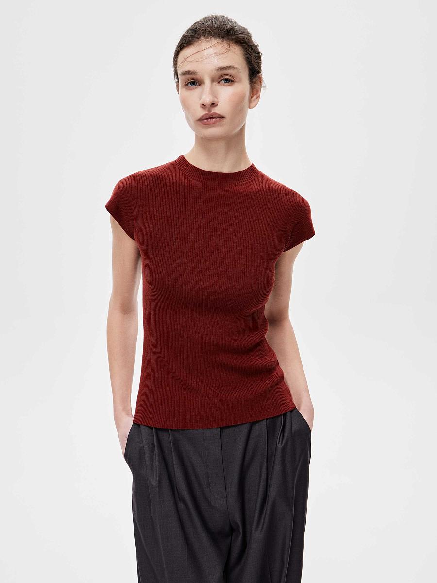 LWWA-076052 Топ трикотажный (бордовый, M)