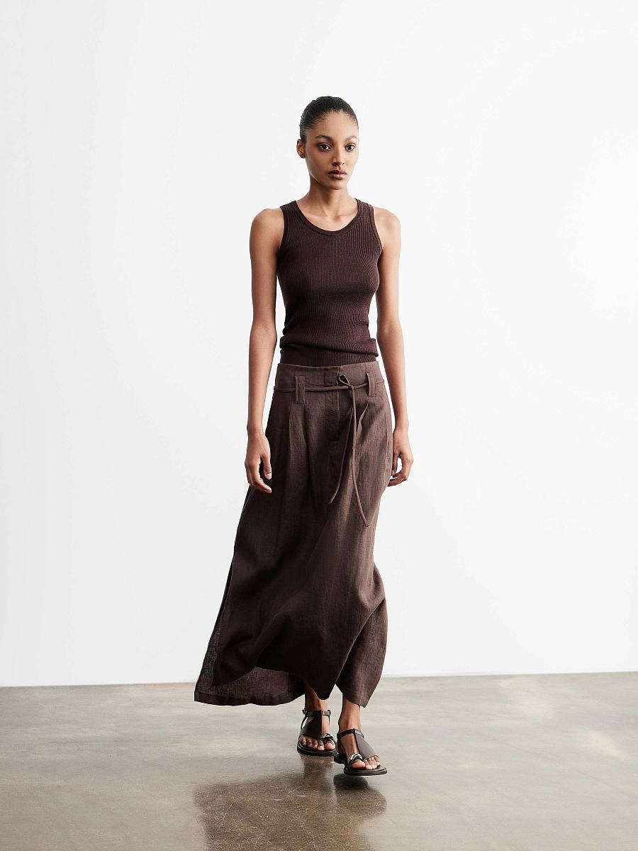 LWWA-035015 Юбка (коричневый, XS)