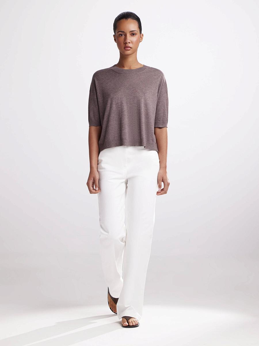 LWWL-075032 Трикотажная блузка (кофейный, S)