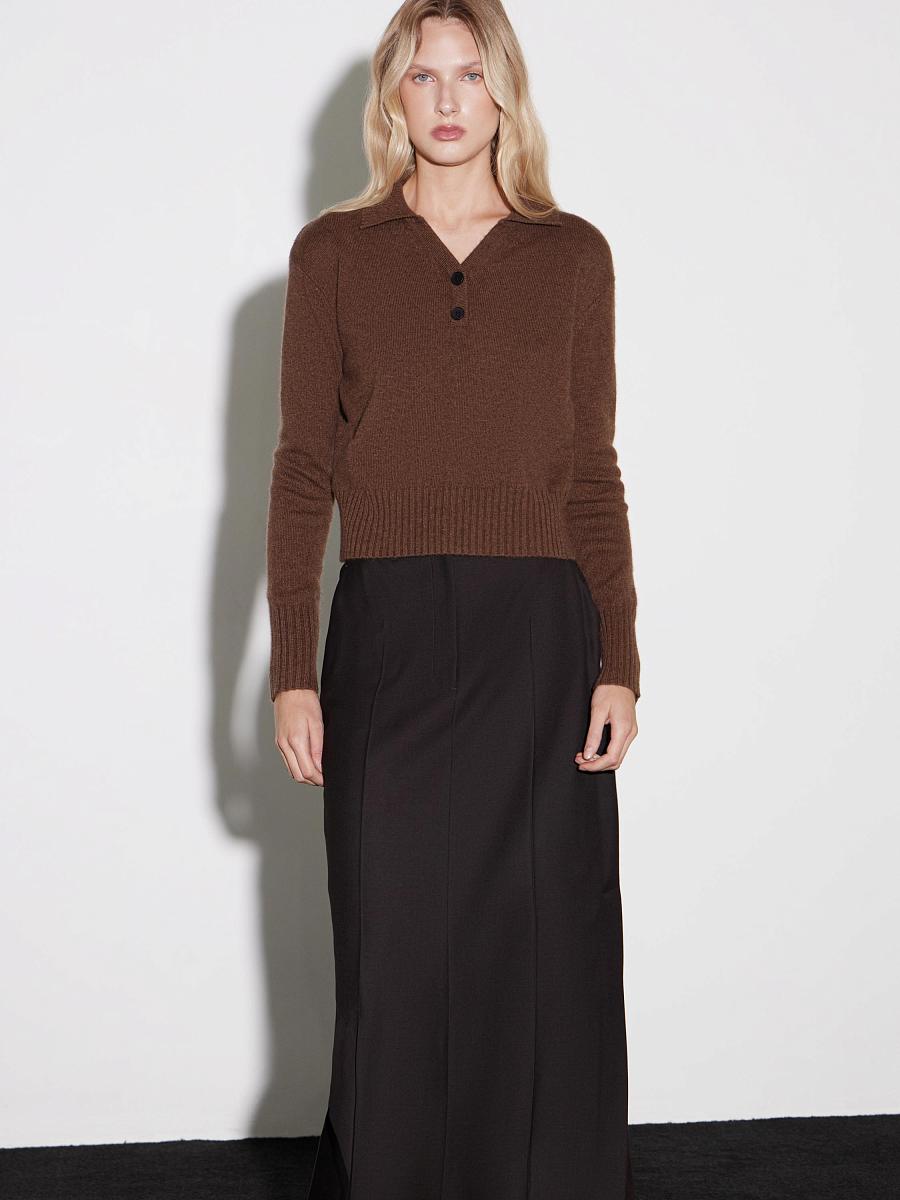 LWWN-345006 Джемпер (темно-коричневый, S)