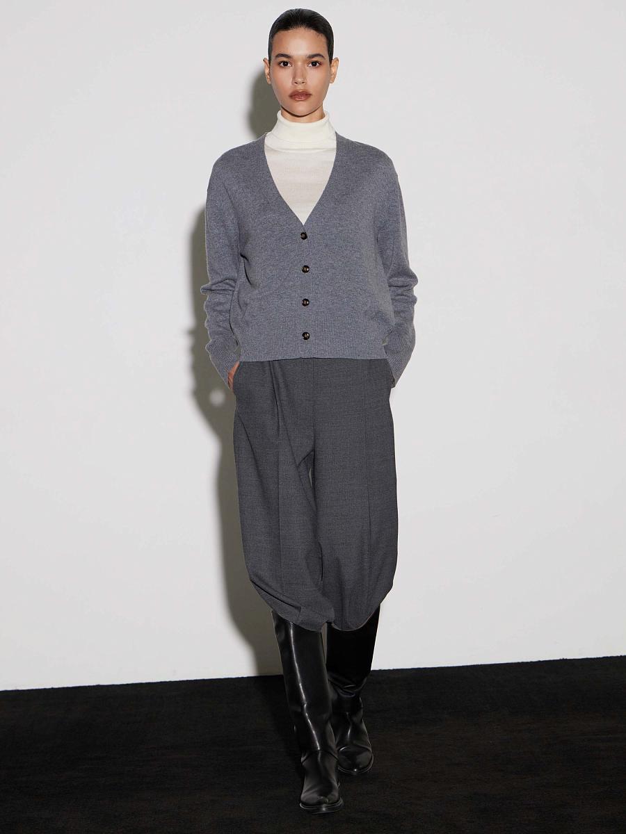 LWWN-205011 Кардиган (серый, L)