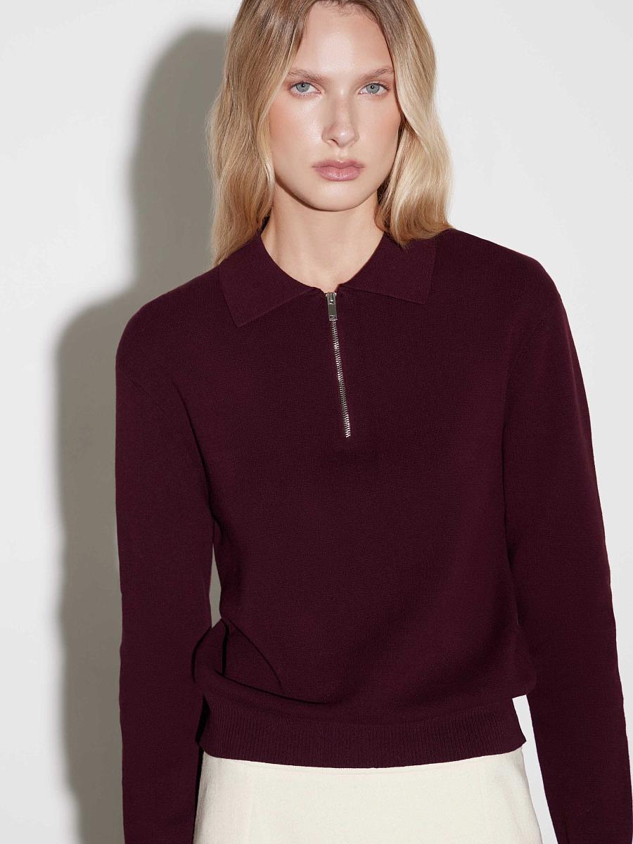 LWWN-345021 Джемпер (бордовый, S)