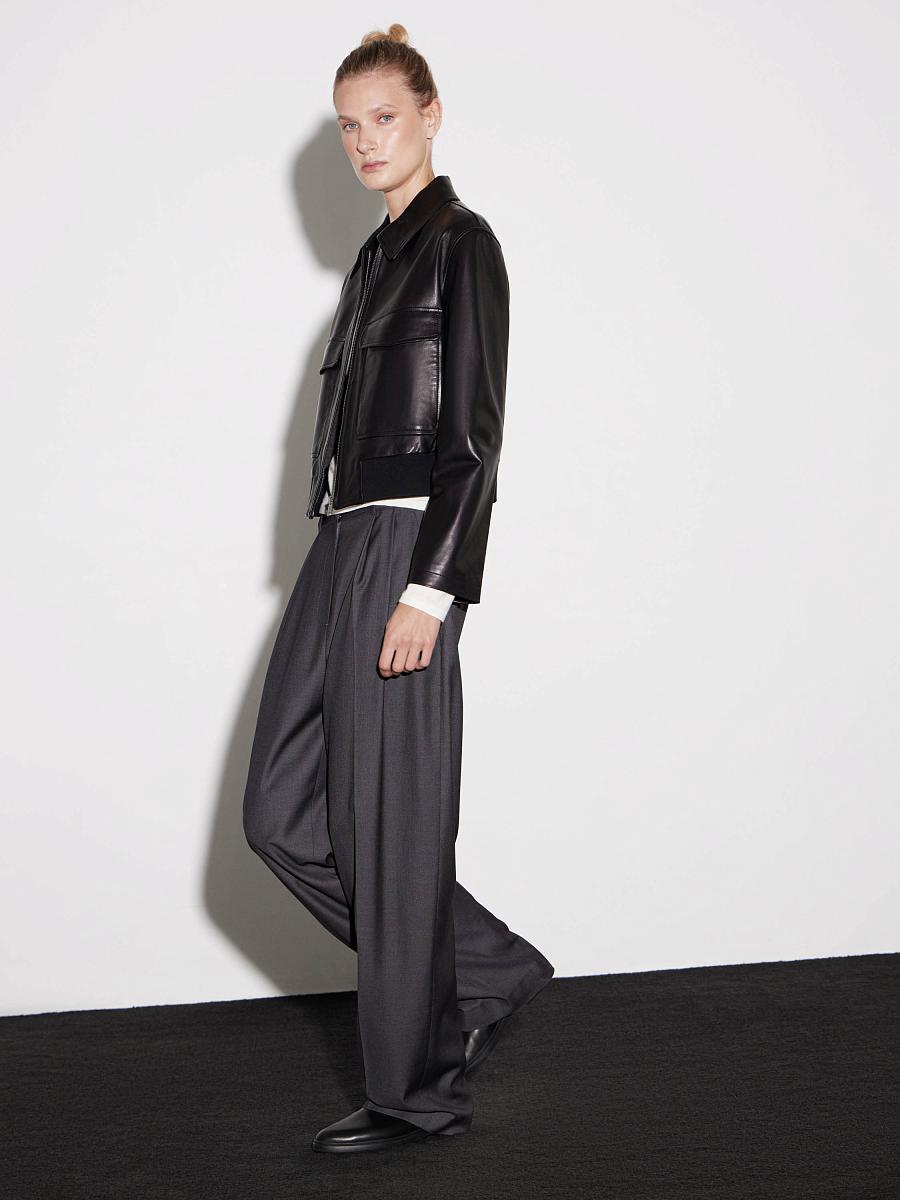 LWWN-355004 Кожаная куртка (черный, M)