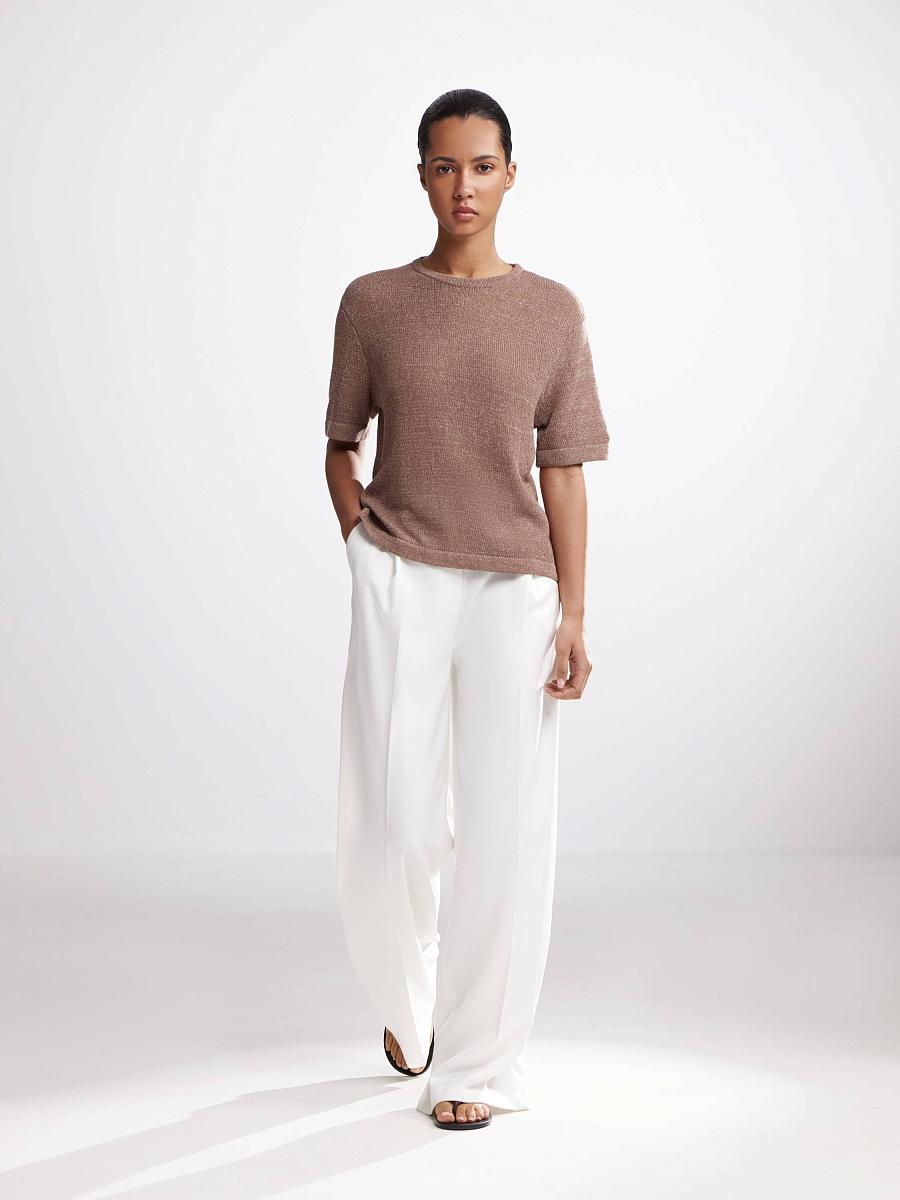 LWWL-075023 Трикотажная блузка (коричневый, S)