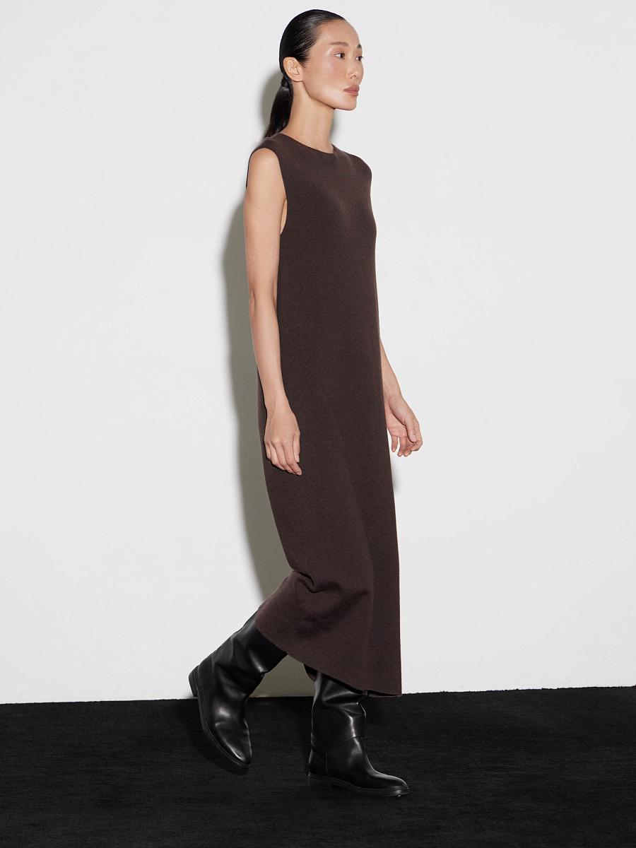LWWN-785001 Платье трикотажное (темно-коричневый, XS)