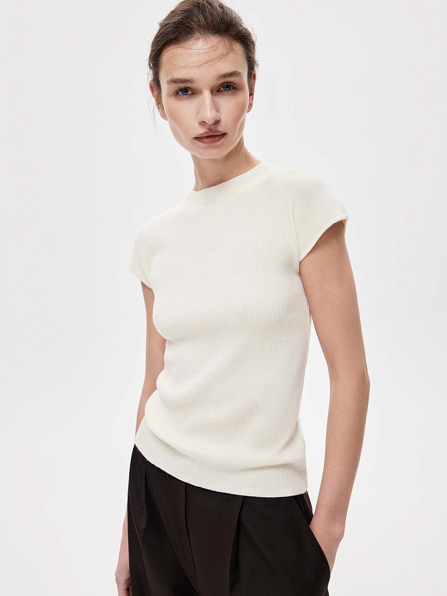 LWWA-076052 Топ трикотажный (кремовый, M)