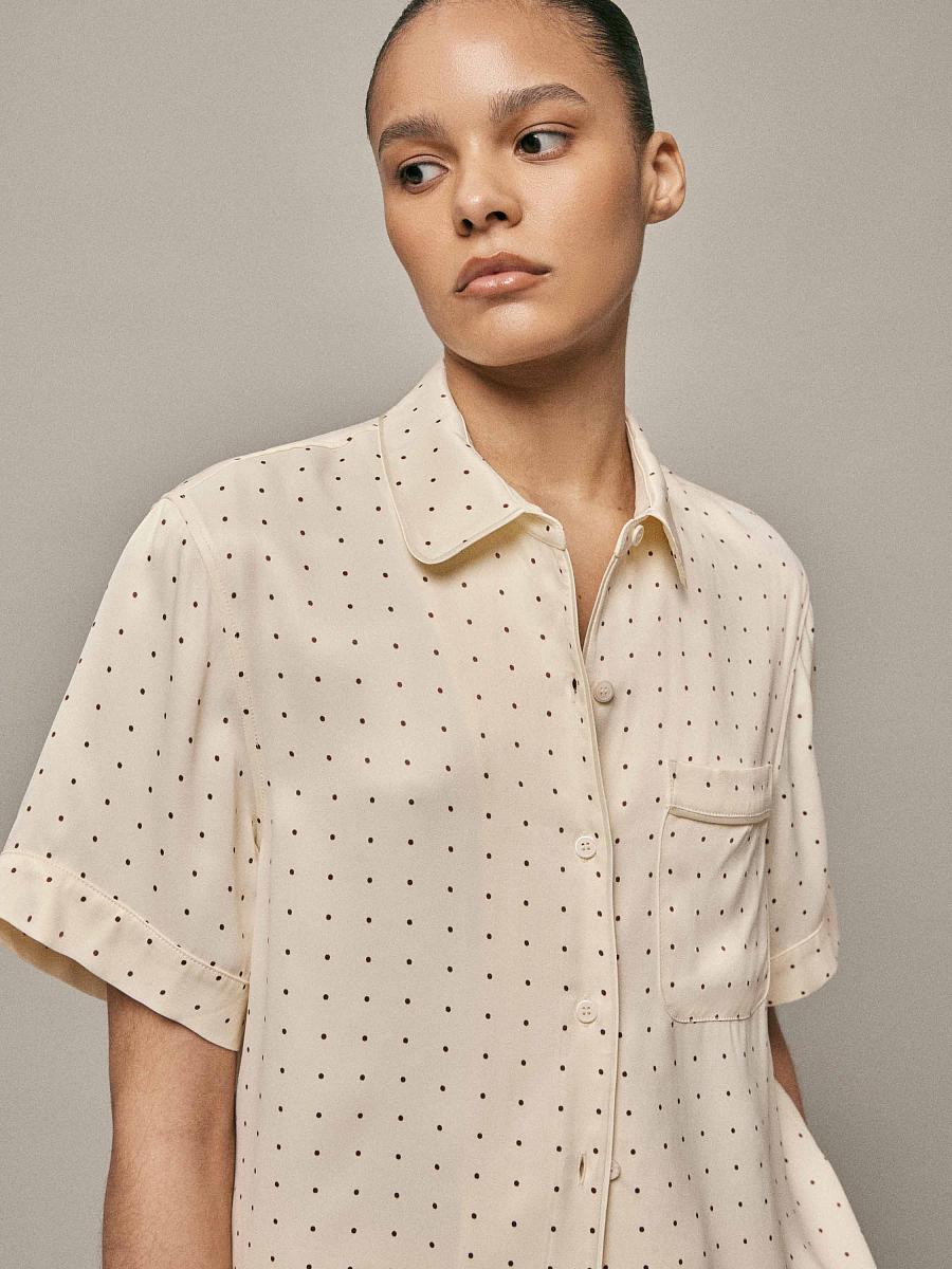 LWWA-105036 Рубашка (кремовый, XS)
