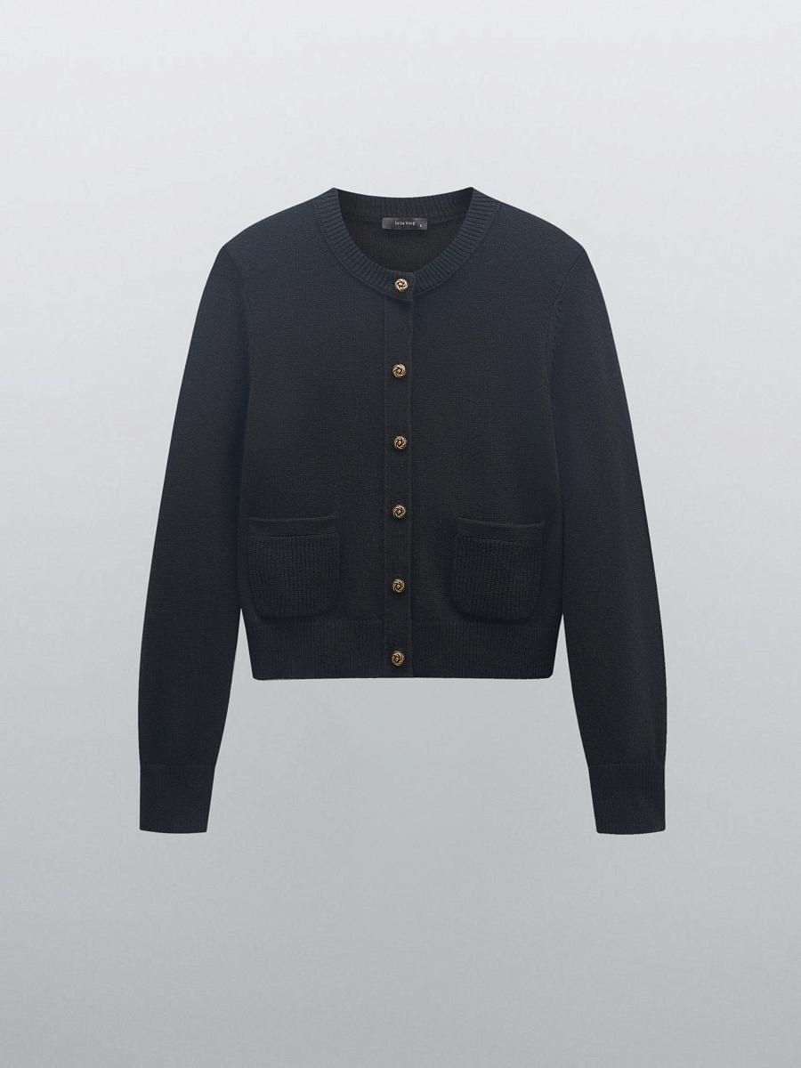 LWWN-205004 Кардиган (черный, XS)